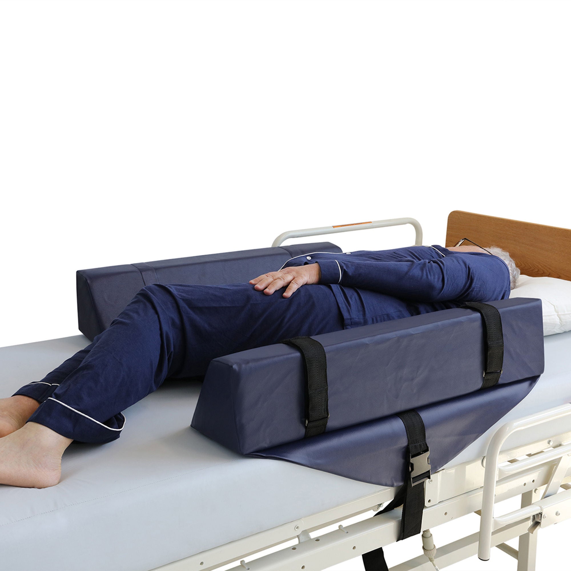 New York Orthopedic - 9912-42 Roll-Control Bed Bolster NYOrtho™ 8 W X 42 L X 7 H Inch Foam Hook and Loop Strap Fastening