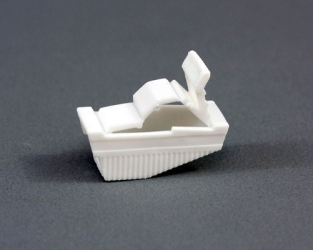 Urocare Products - 700050 Tube Clamp Urocare® 3/4 X 1 X 1-1/2 Inch, 2 Position, White, NonSterile For use with most any Urinary or Ostomy Appliance