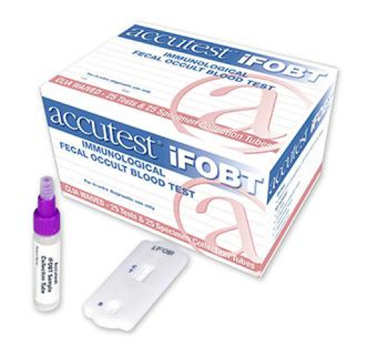 Jant Pharmacal Corp - CS605 Cancer Screening Test Kit Accutest® iFOBT Single Sample Fecal Occult Blood Test (iFOB or FIT) 25 Tests CLIA Waived