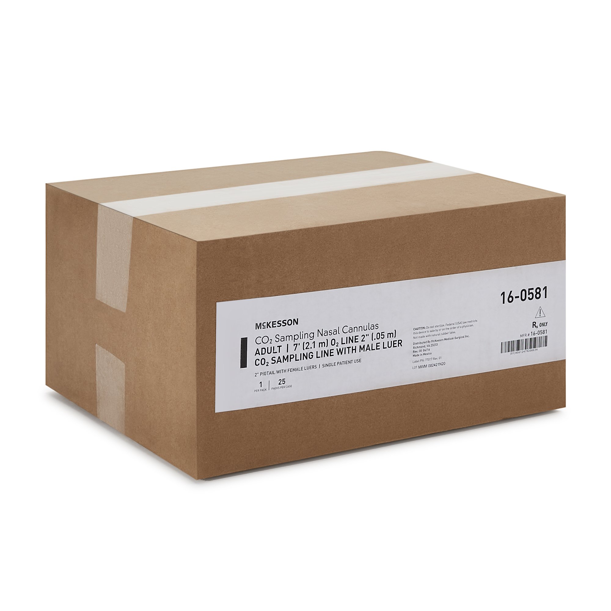 McKesson Brand 16-0581 - McKesson ETCO2 Nasal Sampling Cannula with O2 Delivery - 1/Each, 25/Case
