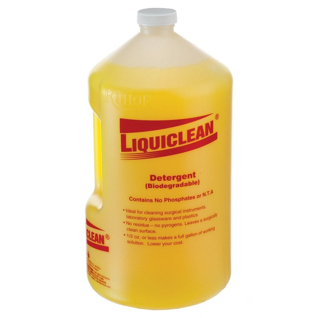 Ruhof Healthcare - 34542-27 Alkaline Instrument Detergent LiquiClean® Liquid Concentrate 1 gal. Jug Lemon Scent