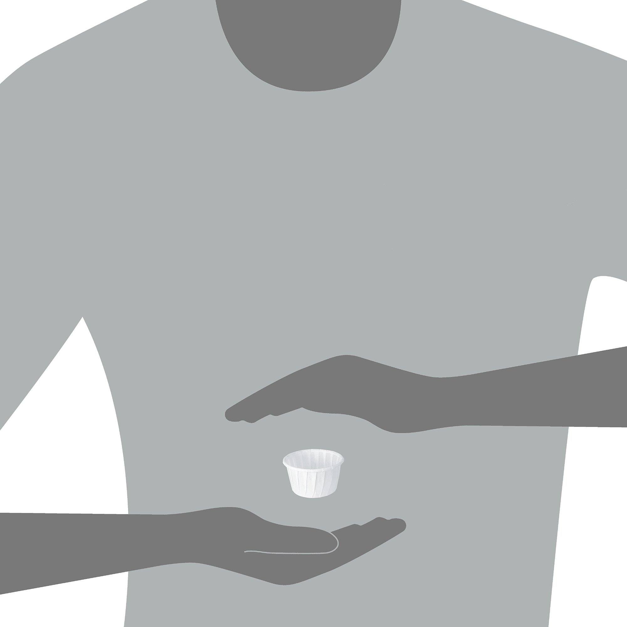 RJ Schinner Co 125-2050 - Solo Paper Soufflé Cup, White, 1.25-ounce capacity - 250/Sleeve, 5000/Case