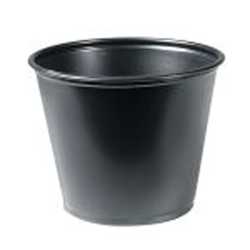 RJ Schinner Co - P550BLK Souffle Cup Solo® 5.5 oz. Plastic Black Disposable