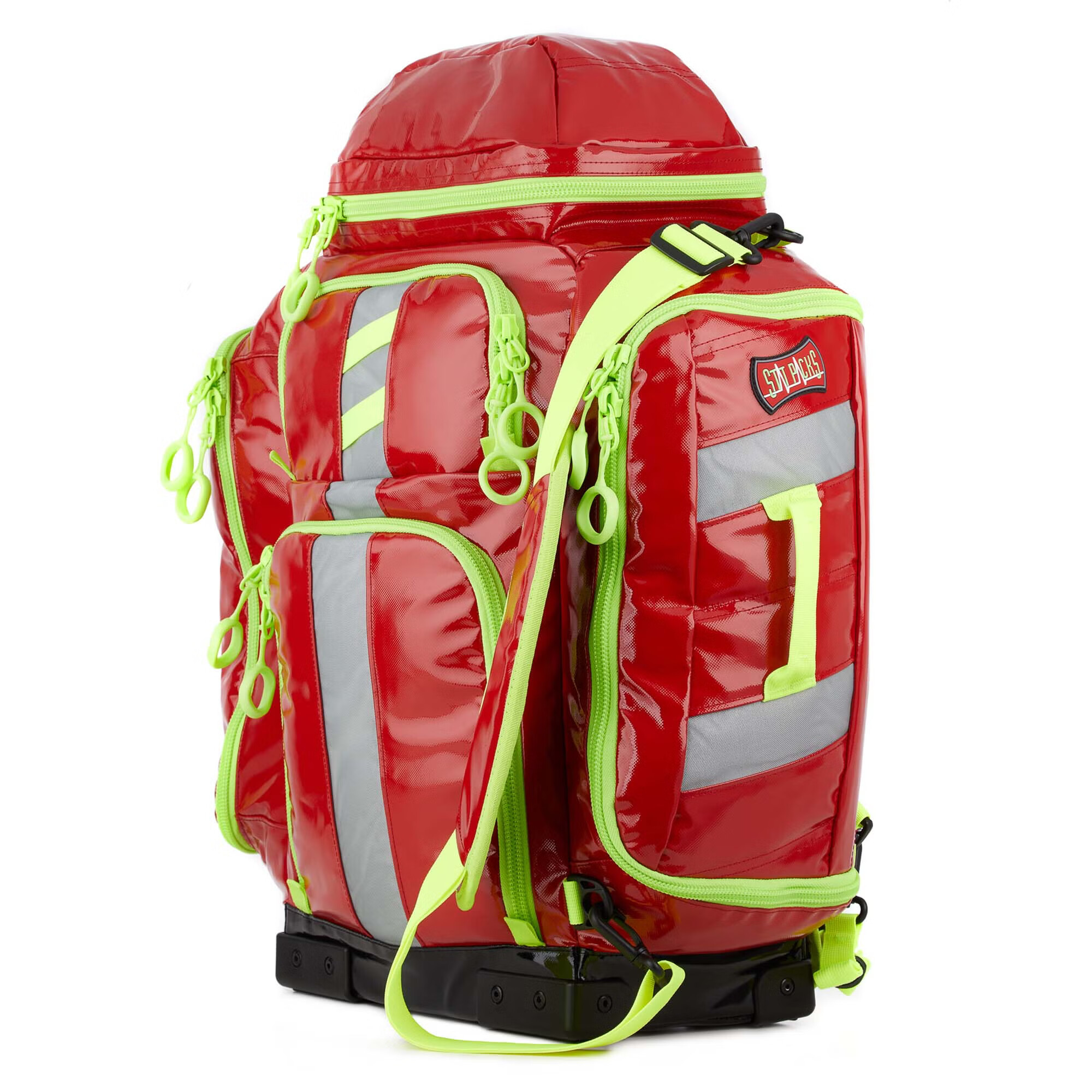 StatPacks Inc - G35005RE EMS Perfusion Backpack Statpack G3 Orange / Yellow Nylon 22 H X 17 W X 8 D Inch