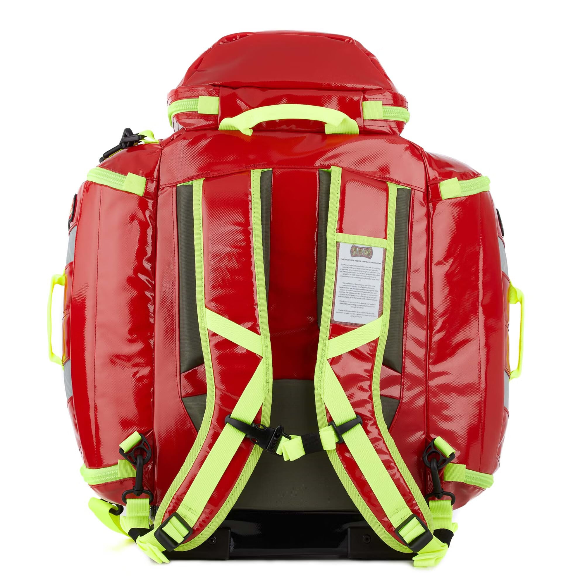 StatPacks Inc - G35005RE EMS Perfusion Backpack Statpack G3 Orange / Yellow Nylon 22 H X 17 W X 8 D Inch