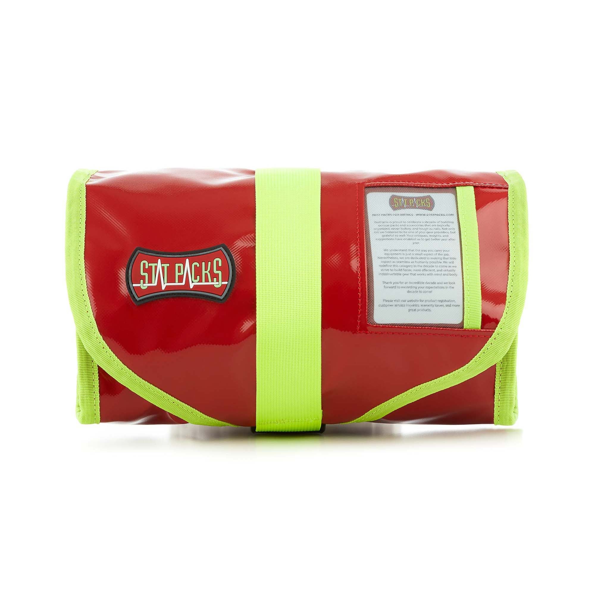 StatPacks Inc - G36000RE First Aid Quickroll Intubation Kit Statpack G3 Red / Yellow Nylon 8 H X 10 W X 5 D Inch (Rolled)