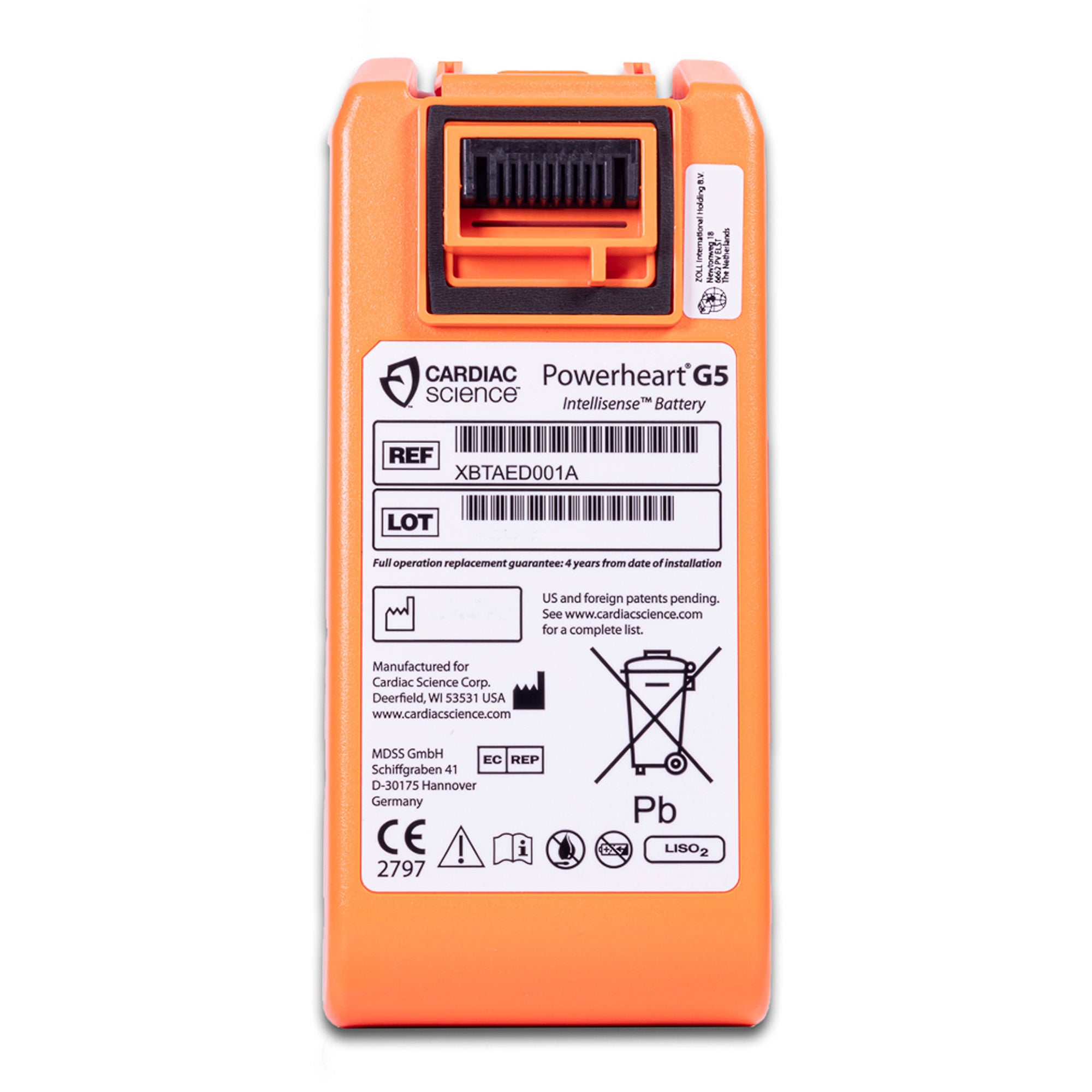 Zoll Medical - XBTAED001A Diagnostic Battery IntelliSense™ 6V, Lithium Battery Pack For Powerheart® AED G5