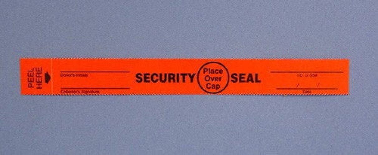 Therapak Corp - 39554 Tamper Evident Seal Red 3/4 X 6-3/5 Inch