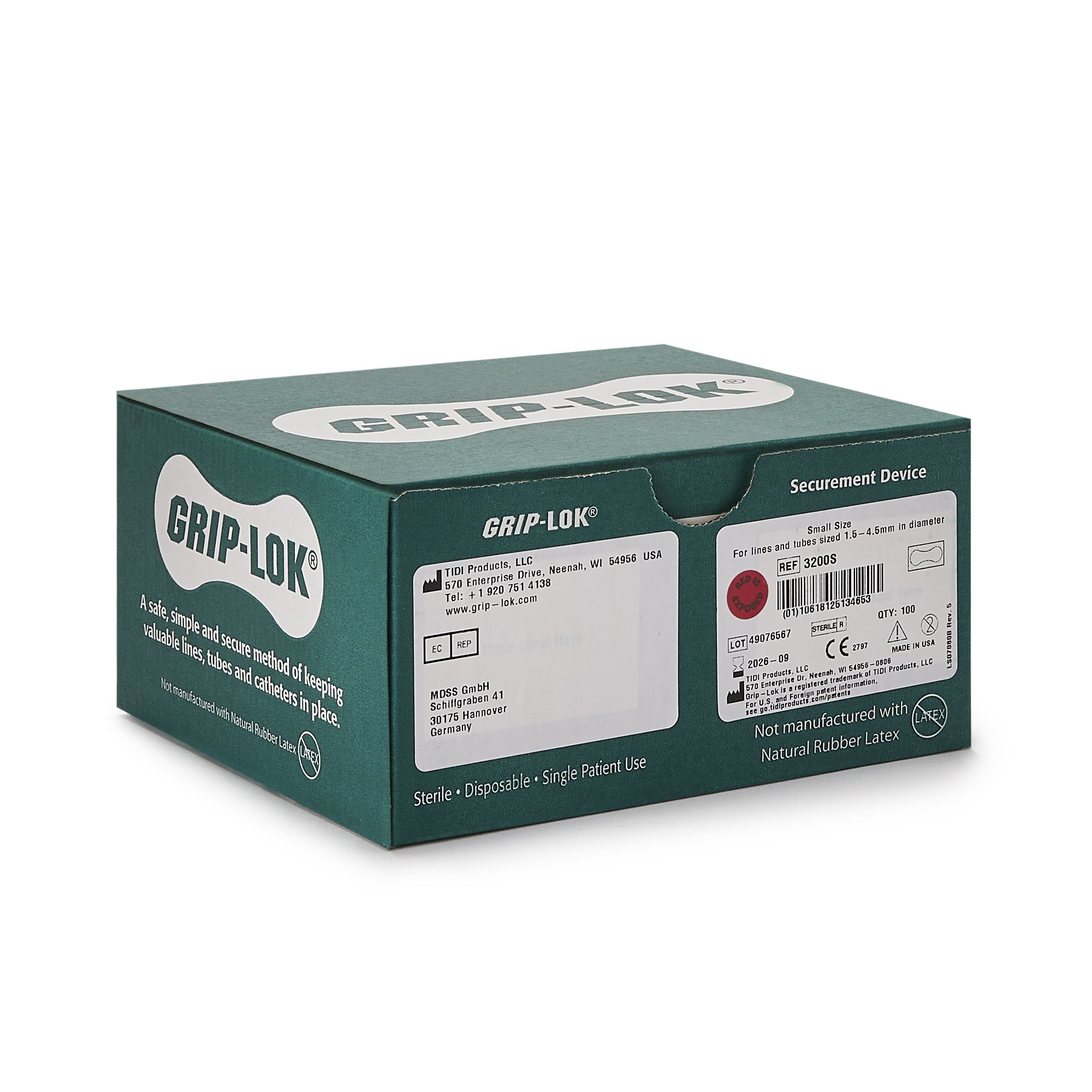 Tidi Products 3200S - GRIP-LOK® Universal Securement Device - 1/Each, 100/Box