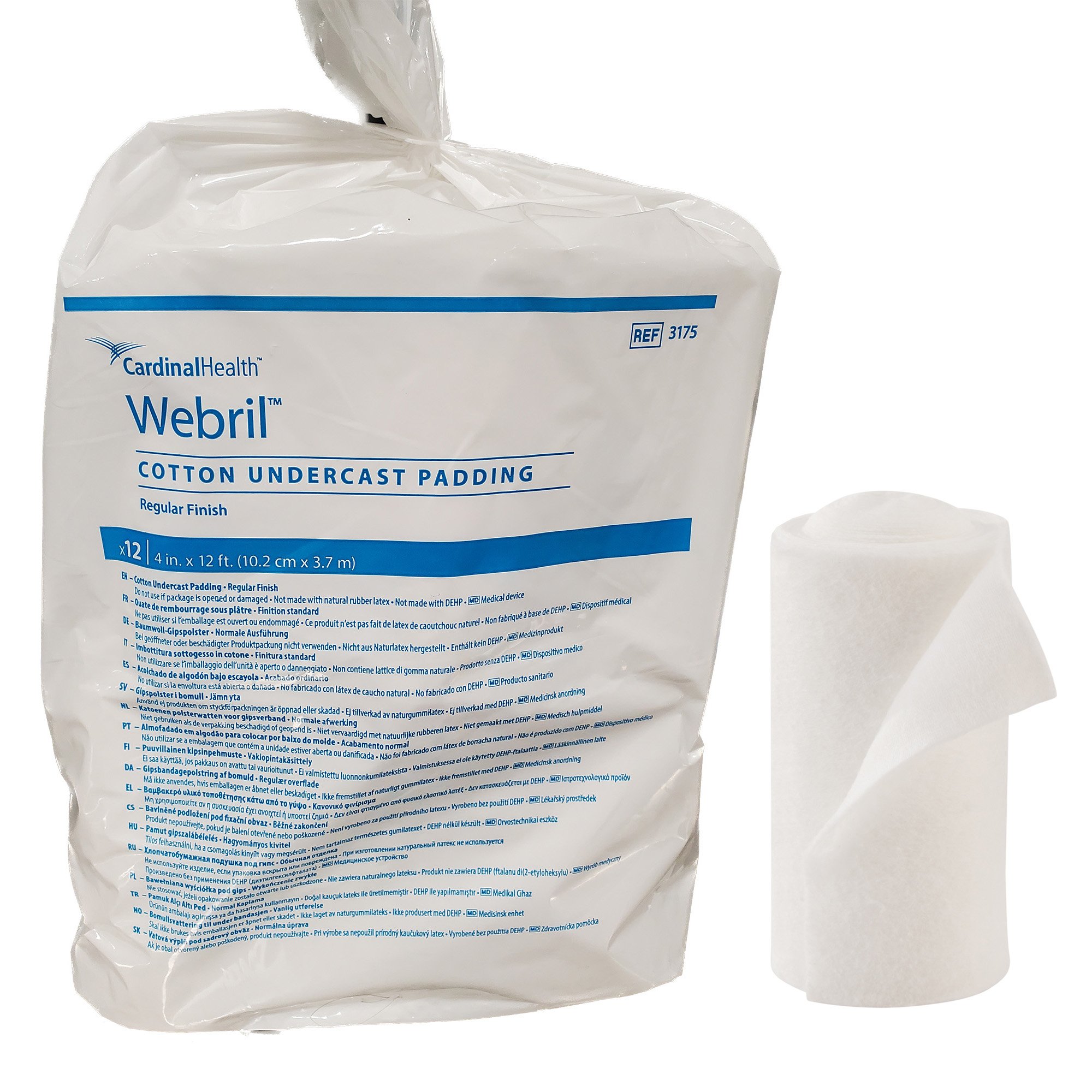 Cardinal - 3175 Webril™ Undercast Cotton Cast Padding