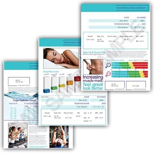 Health O Meter - IPO-ADU Illustrated Printout Stationary Health O Meter® For use with Health O Meter Professional Body Composition Scales