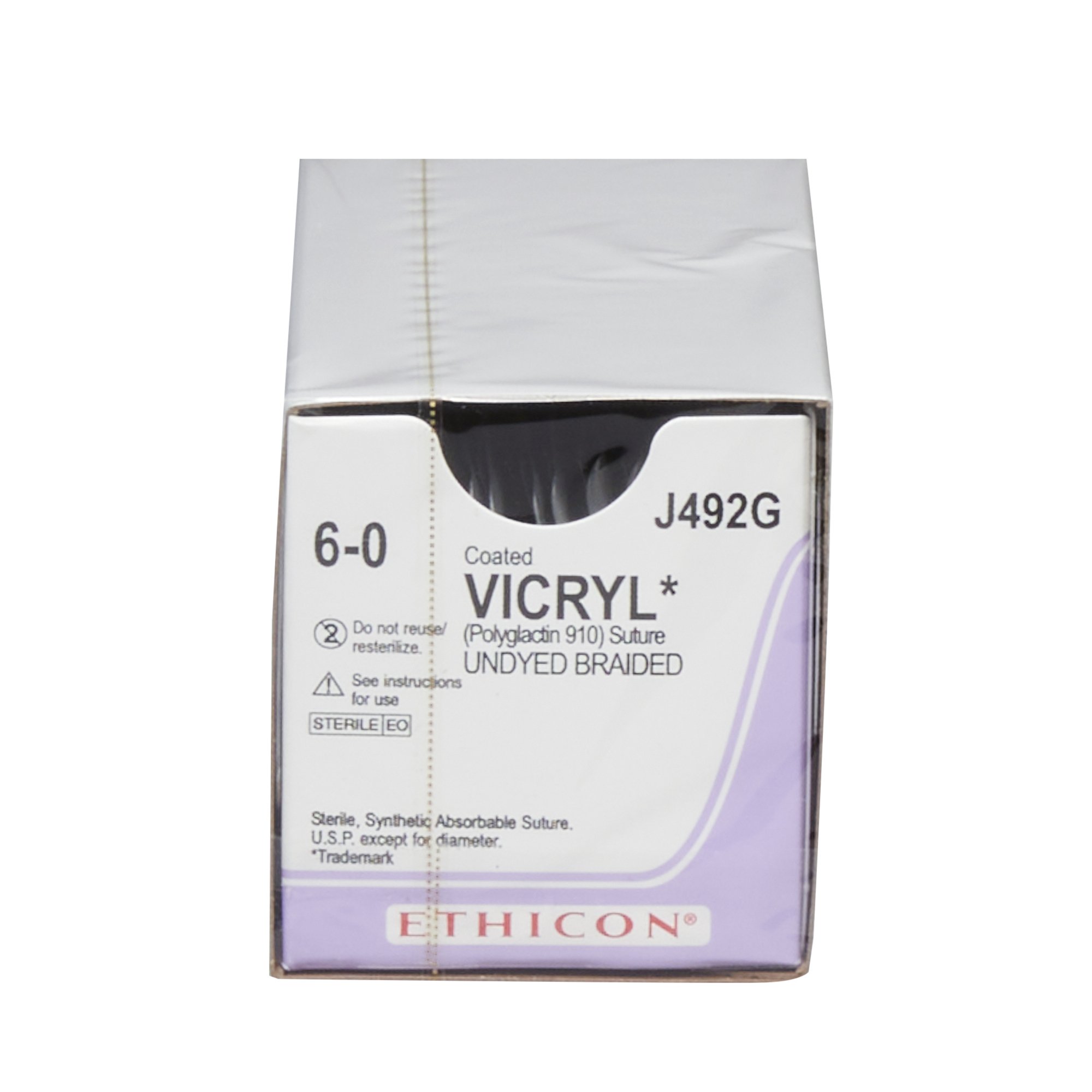 J & J Healthcare Systems J492G - Coated Vicryl™ Suture with Needle - 12/Dozen, 12/Box