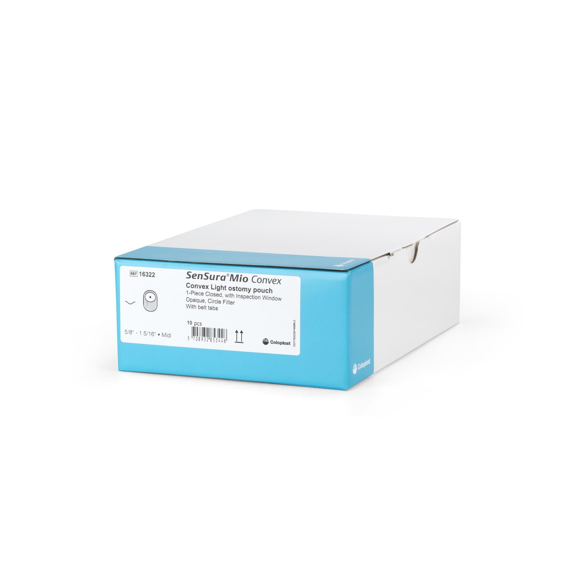SenSura Mio Convex Ostomy Pouch 16322 by Coloplast
