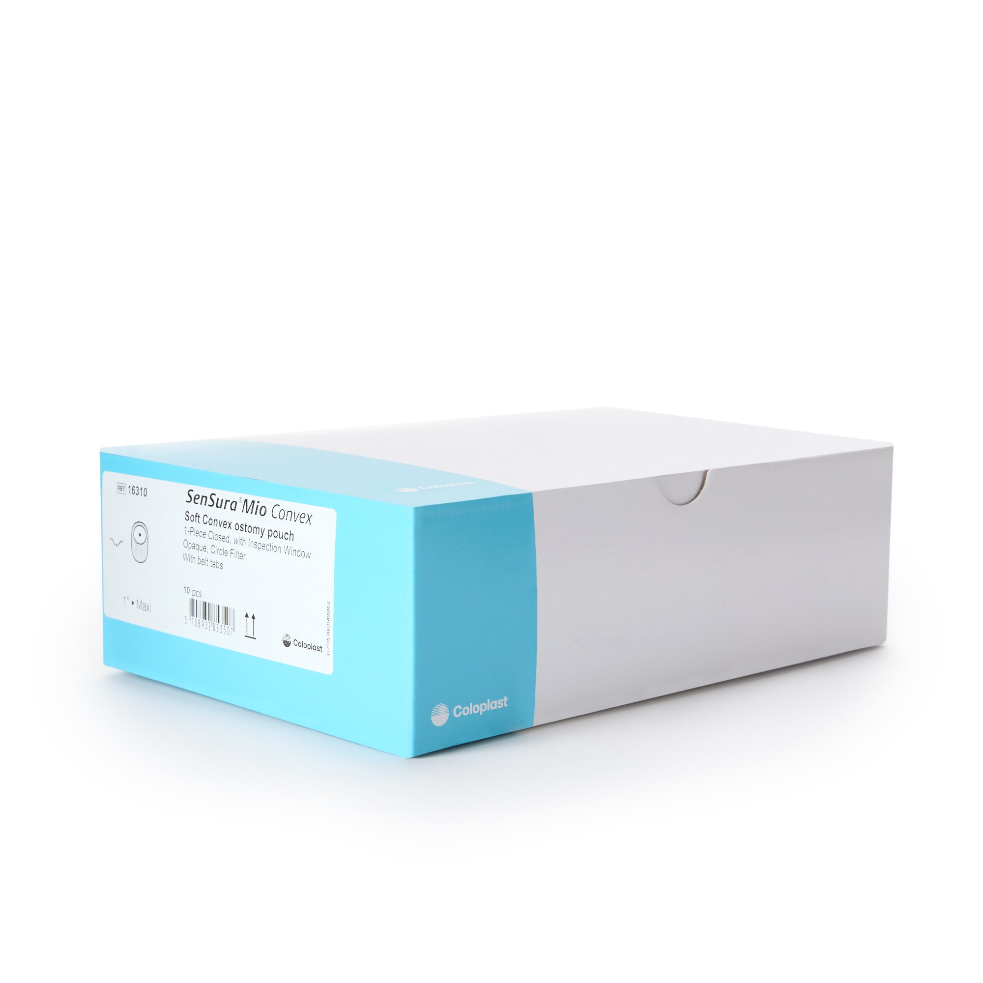 Coloplast 16310 - SenSura® Mio Convex 1-Piece Closed End Opaque Ostomy Pouch, 25mm Stoma - 10/Box
