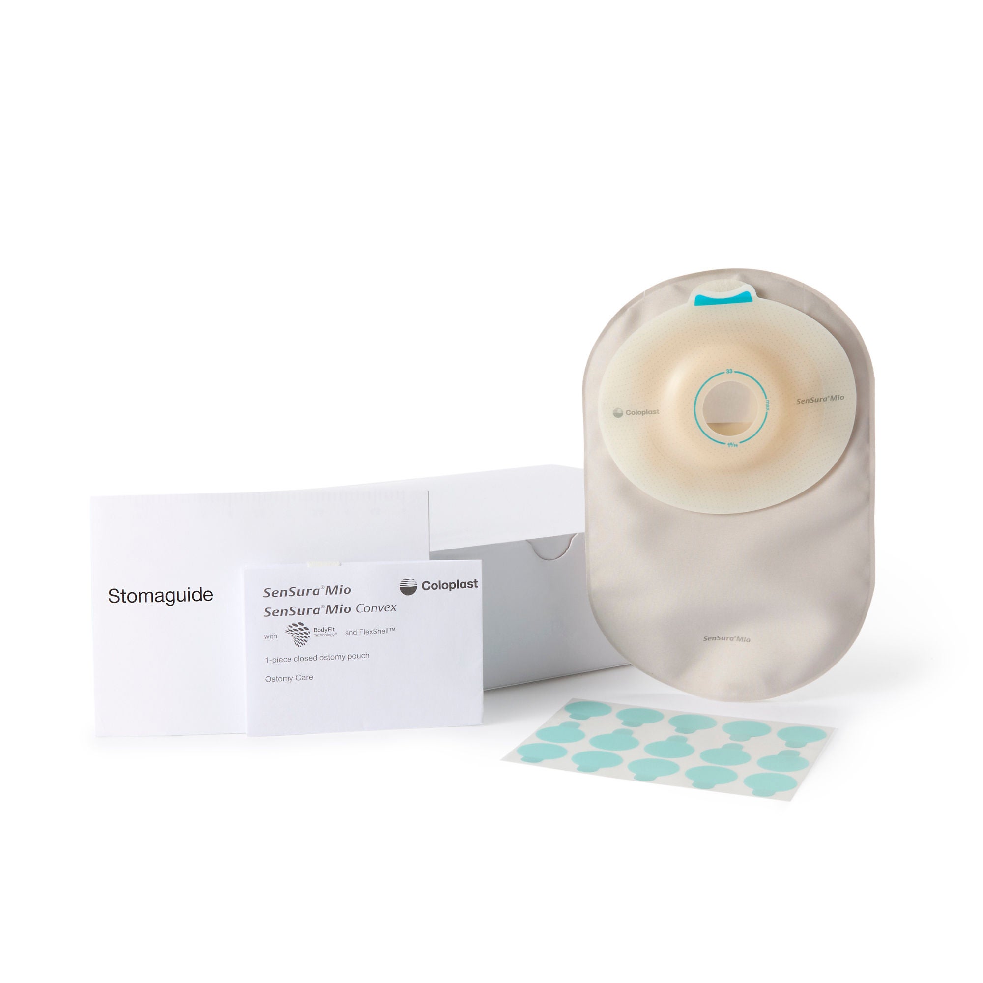 Coloplast - 16310 SenSura® Mio Convex 1-Piece Closed End Opaque Ostomy Pouch