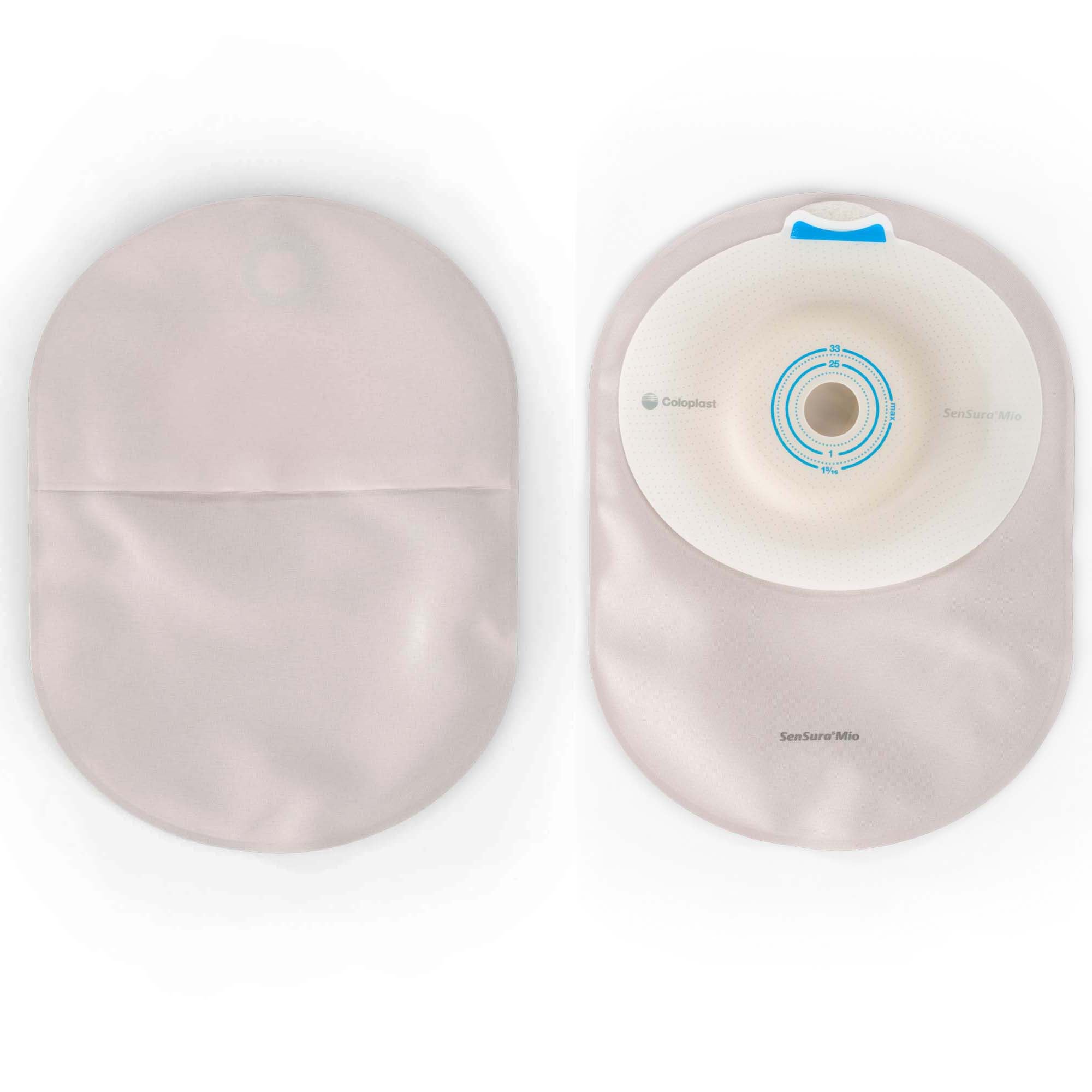 Coloplast - 16301 SenSura® Mio Convex Soft 1-Piece Closed End Opaque Ostomy Pouch, 16 – 33mm