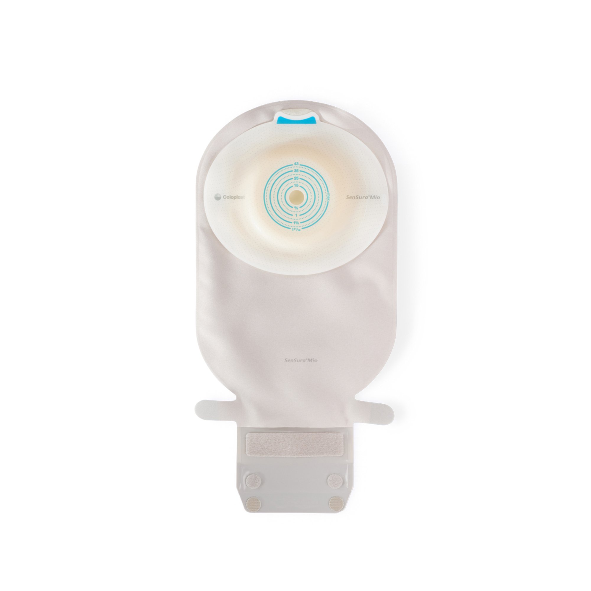 Coloplast 16748 - SenSura® Mio Convex Light 1-Piece Ostomy Pouch, Trim to fit 10 – 43 mm Stomas - 10/Box