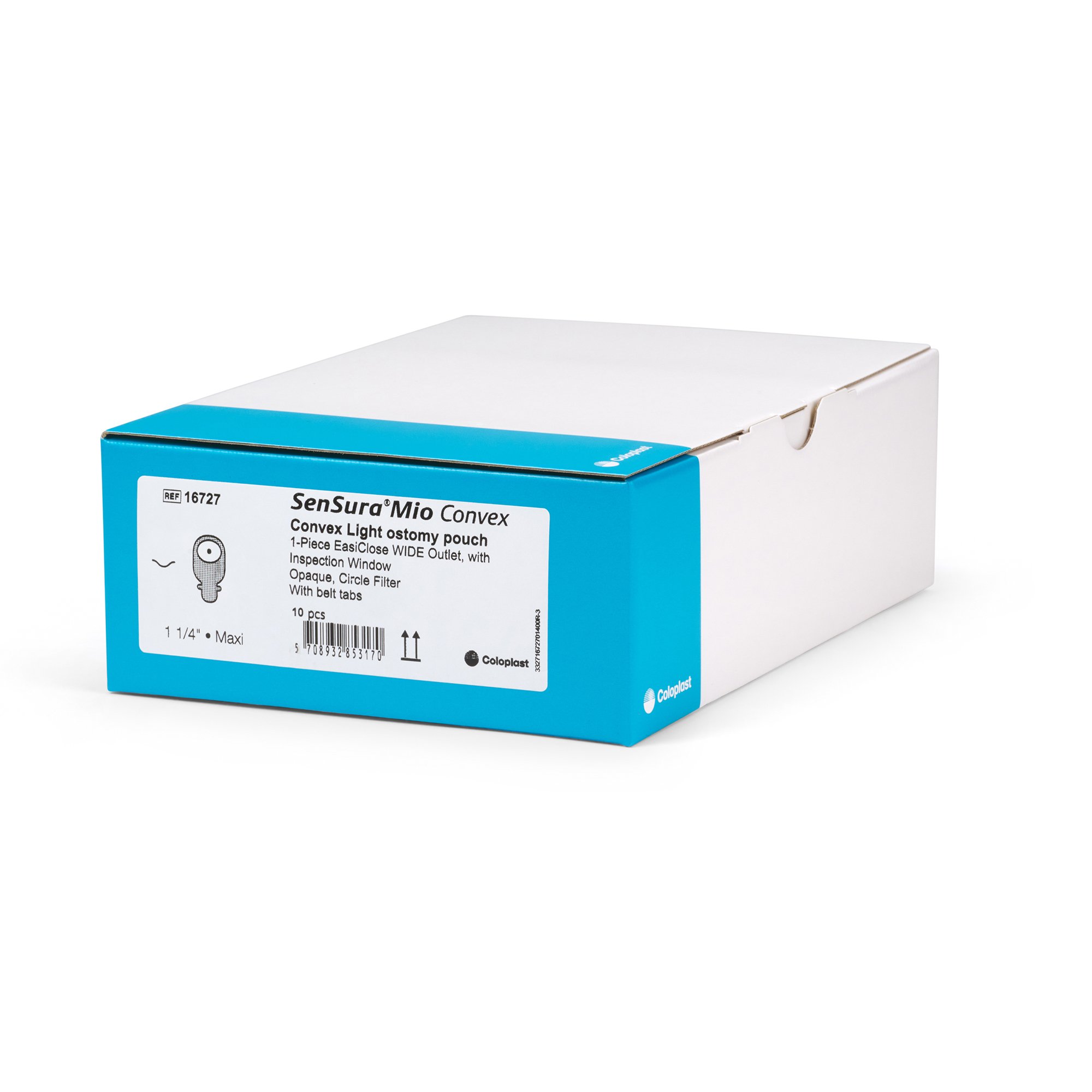SenSura Mio Convex Ostomy Pouch 16727 by Coloplast