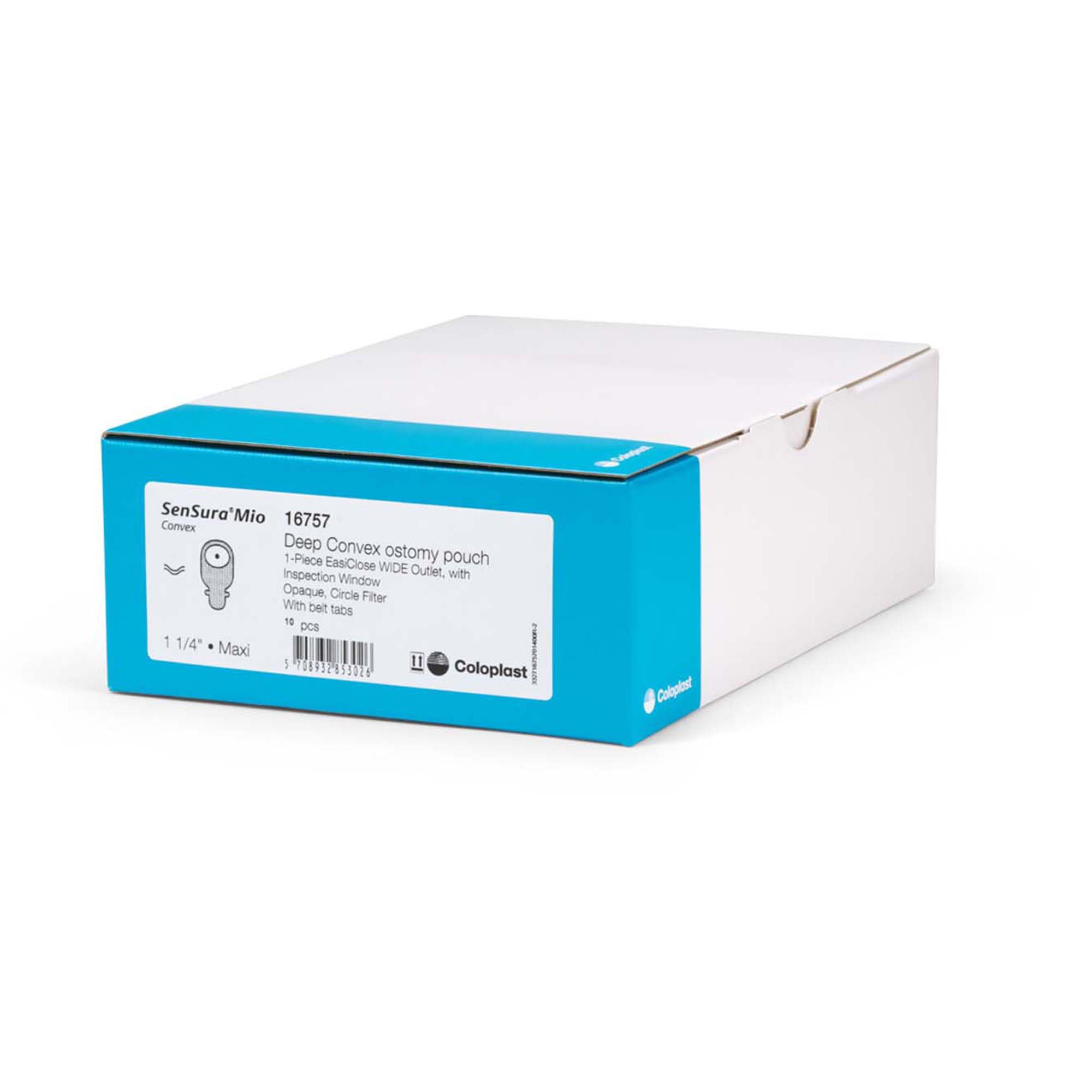 Coloplast - 16757 SenSura® Mio Convex 1-Piece Opaque Ostomy Pouch