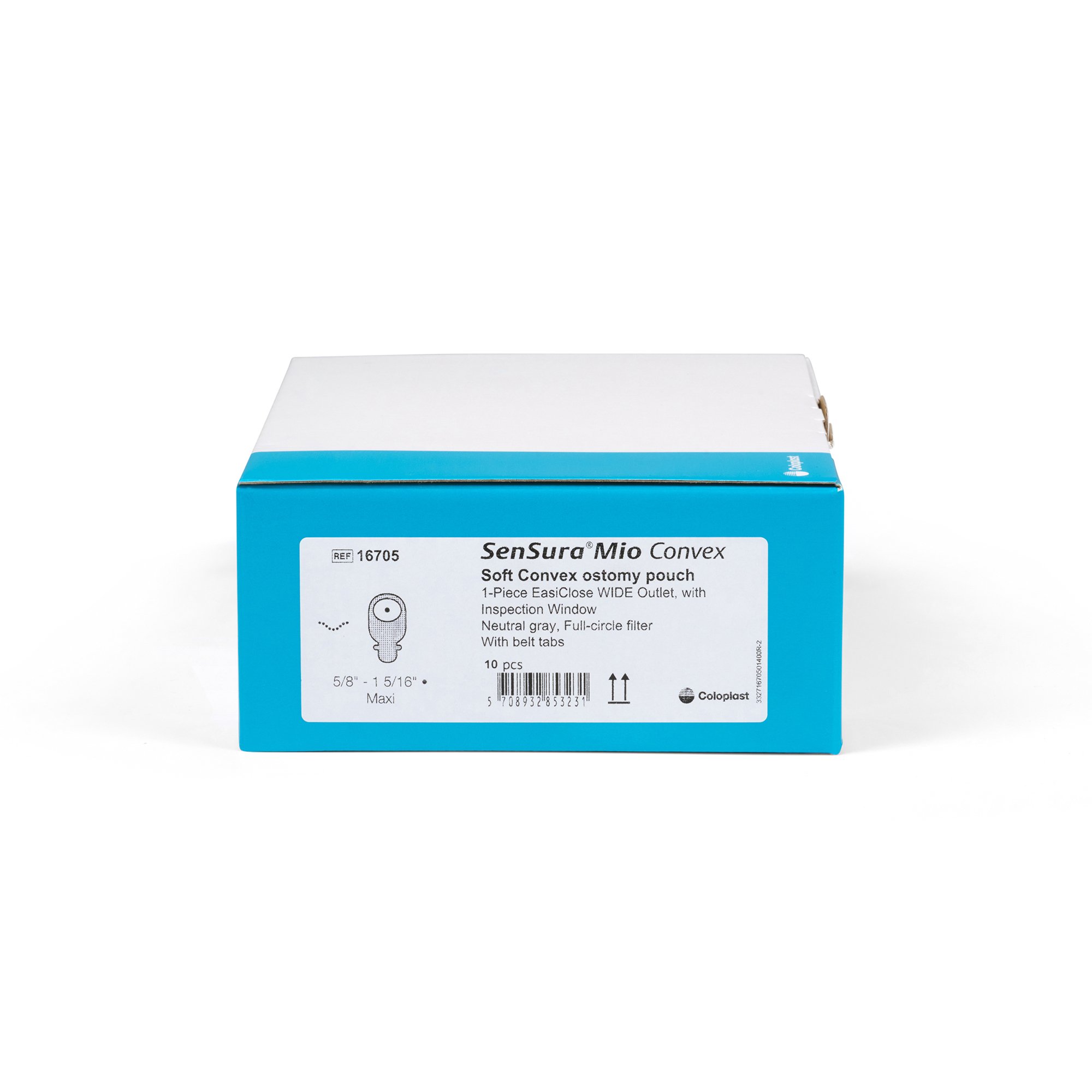 Coloplast - 16705 SenSura® Mio Convex Soft 1-Piece Opaque Ostomy Pouch System