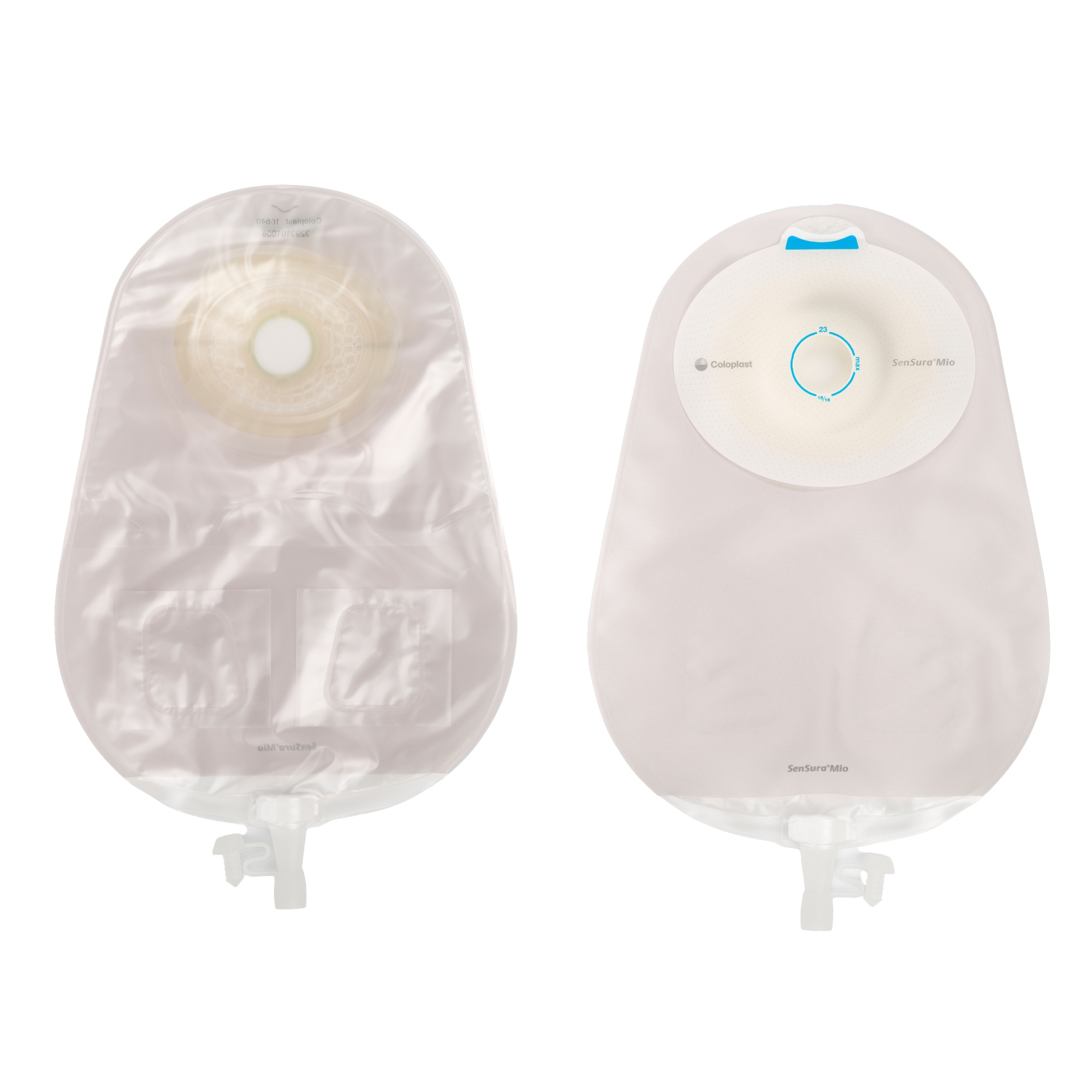 Coloplast - 16840 SenSura® Mio Convex Light 1-Piece Transparent Urostomy Pouch