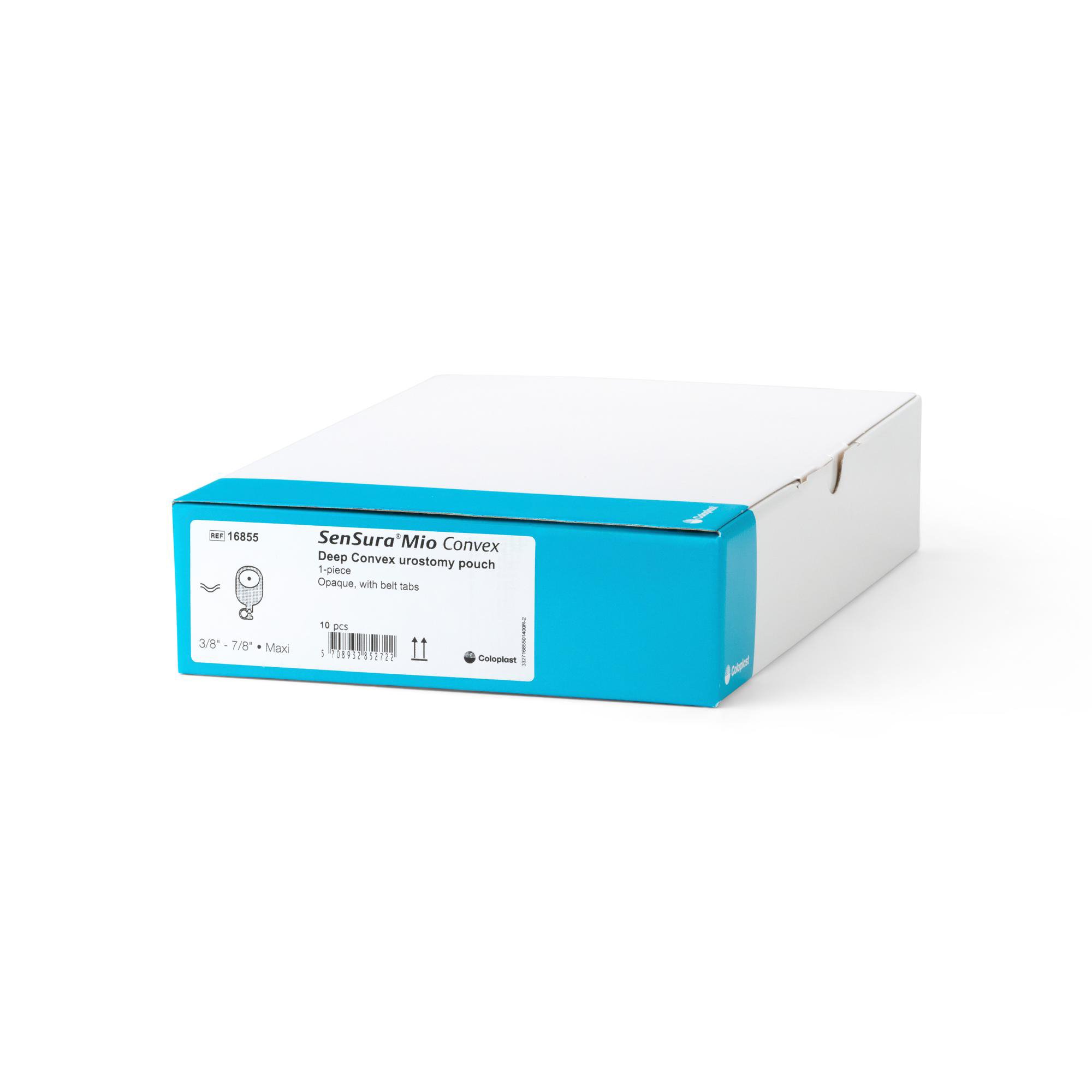 Coloplast 16855 - SenSura® Mio Convex Deep 1-Piece Opaque Urostomy Pouch, 10 – 22mm Stomas - 10/Box