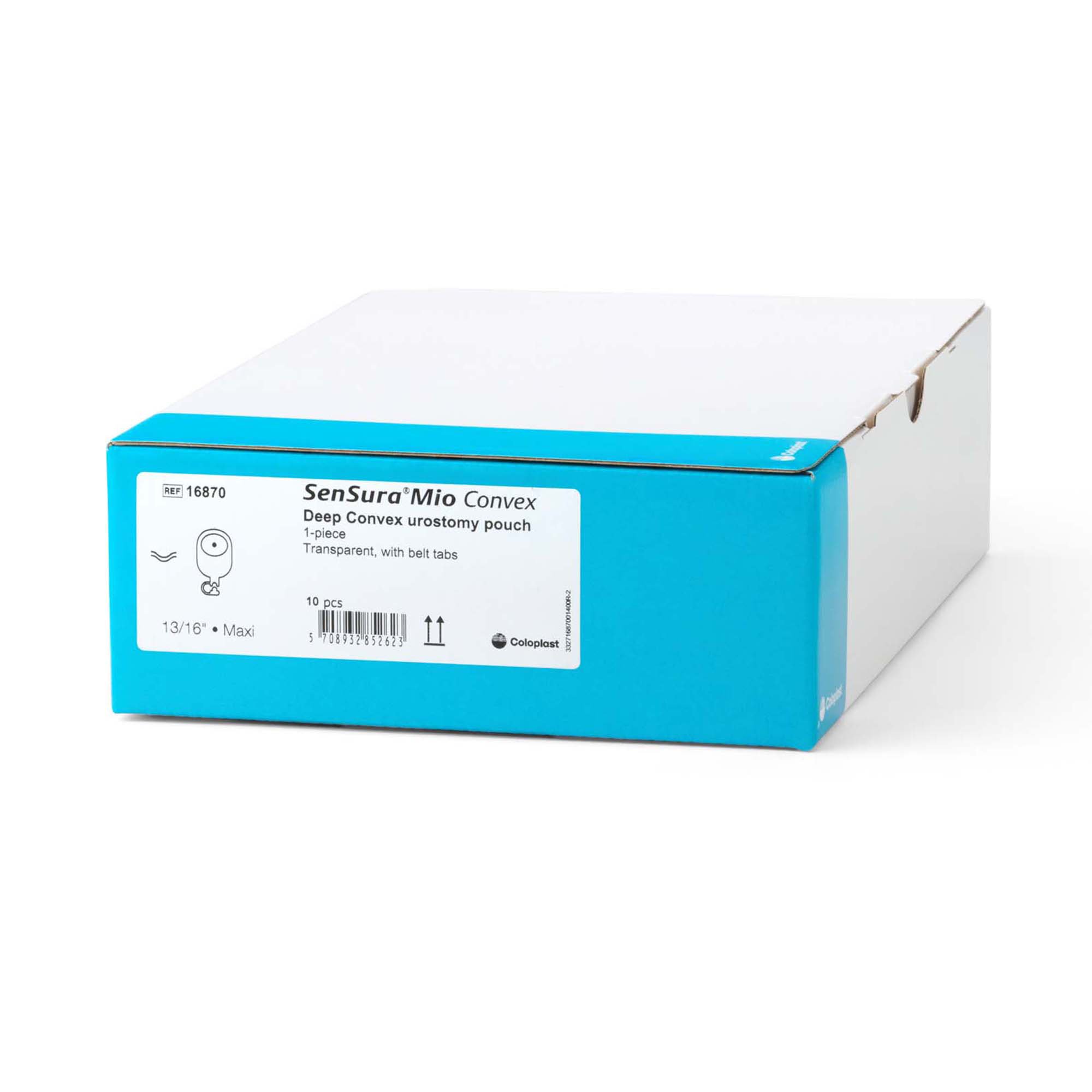 Coloplast - 16870 SenSura® Mio Convex Deep 1-Piece Transparent Urostomy Pouch