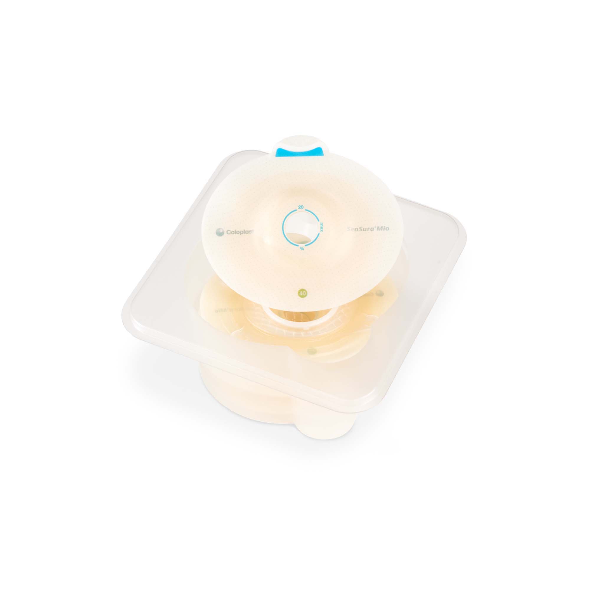 Coloplast 16963 - SenSura® Mio Click Convex Deep Ostomy Barrier, 31 mm Stoma Opening, Blue Match - 5/Box