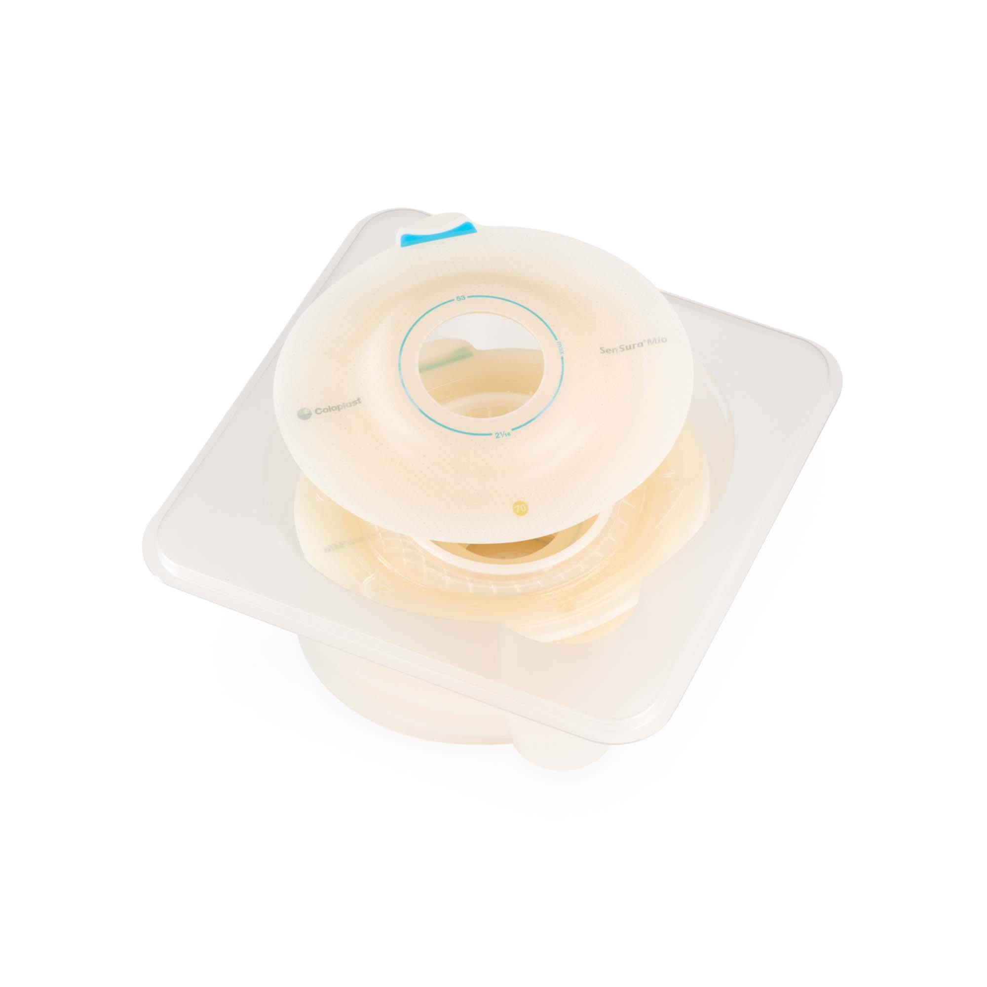 Coloplast 16974 - SenSura® Mio Click Convex Deep Ostomy Barrier, 41 mm Stoma Opening, Yellow Match - 5/Box