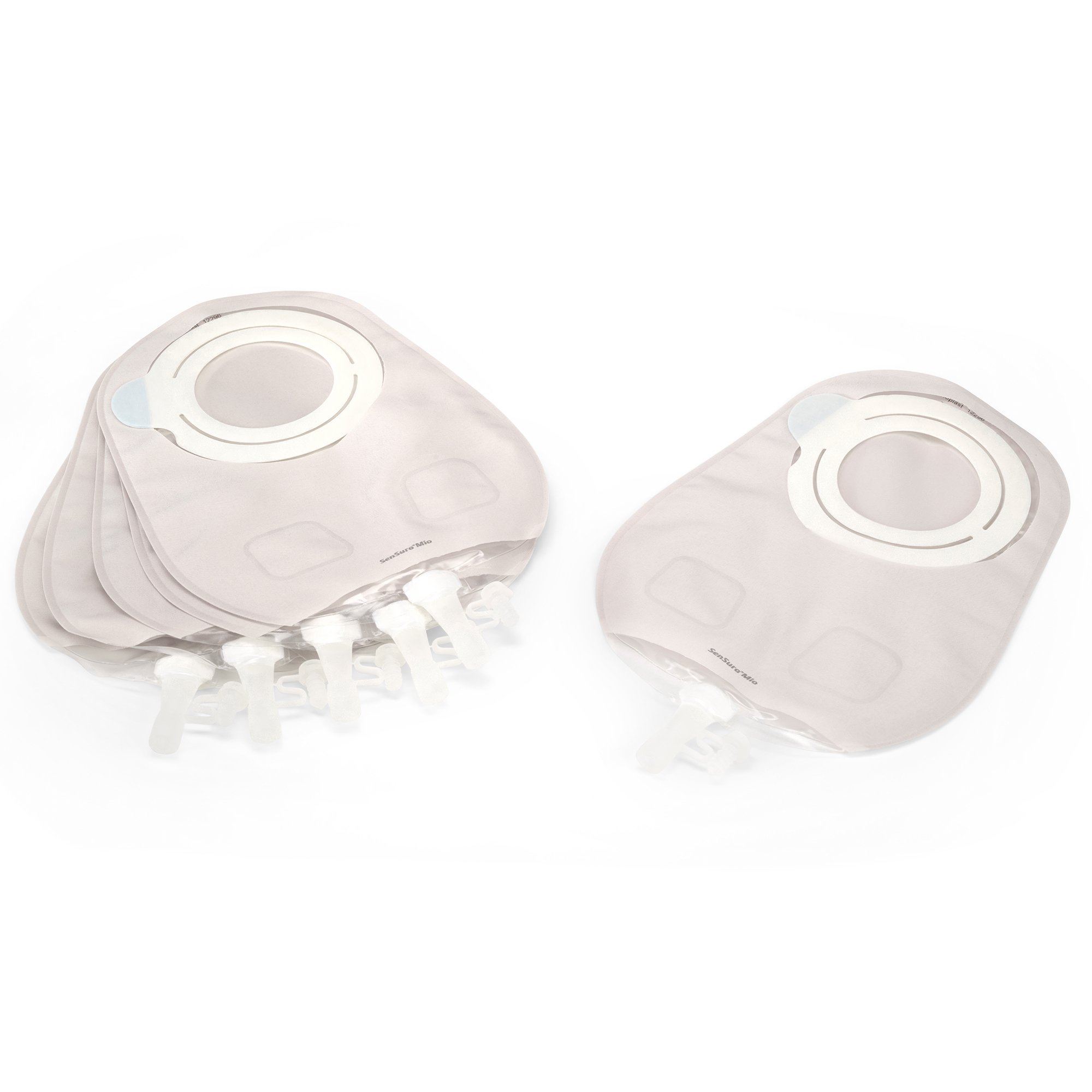 Coloplast 12292 - SenSura® Mio Flex 2-Piece Transparent Urostomy Pouch, Green Match - 10/Box