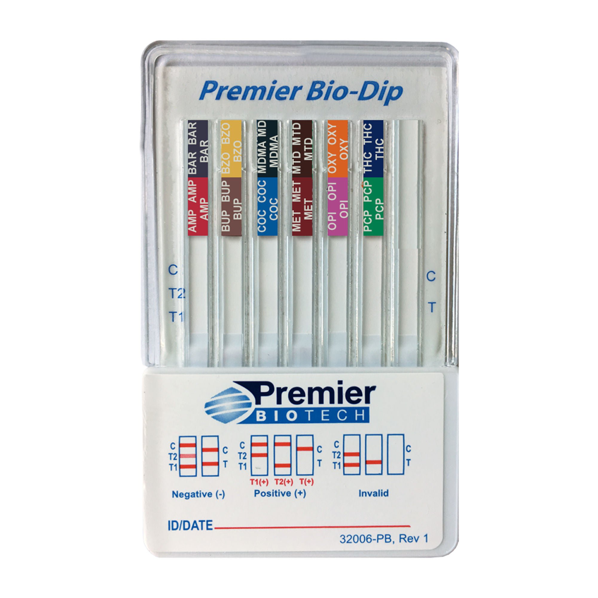 Premier Biotech - PDA-12CW-LC Premier Bio-Dip 12-Drug Panel Drugs of Abuse Test