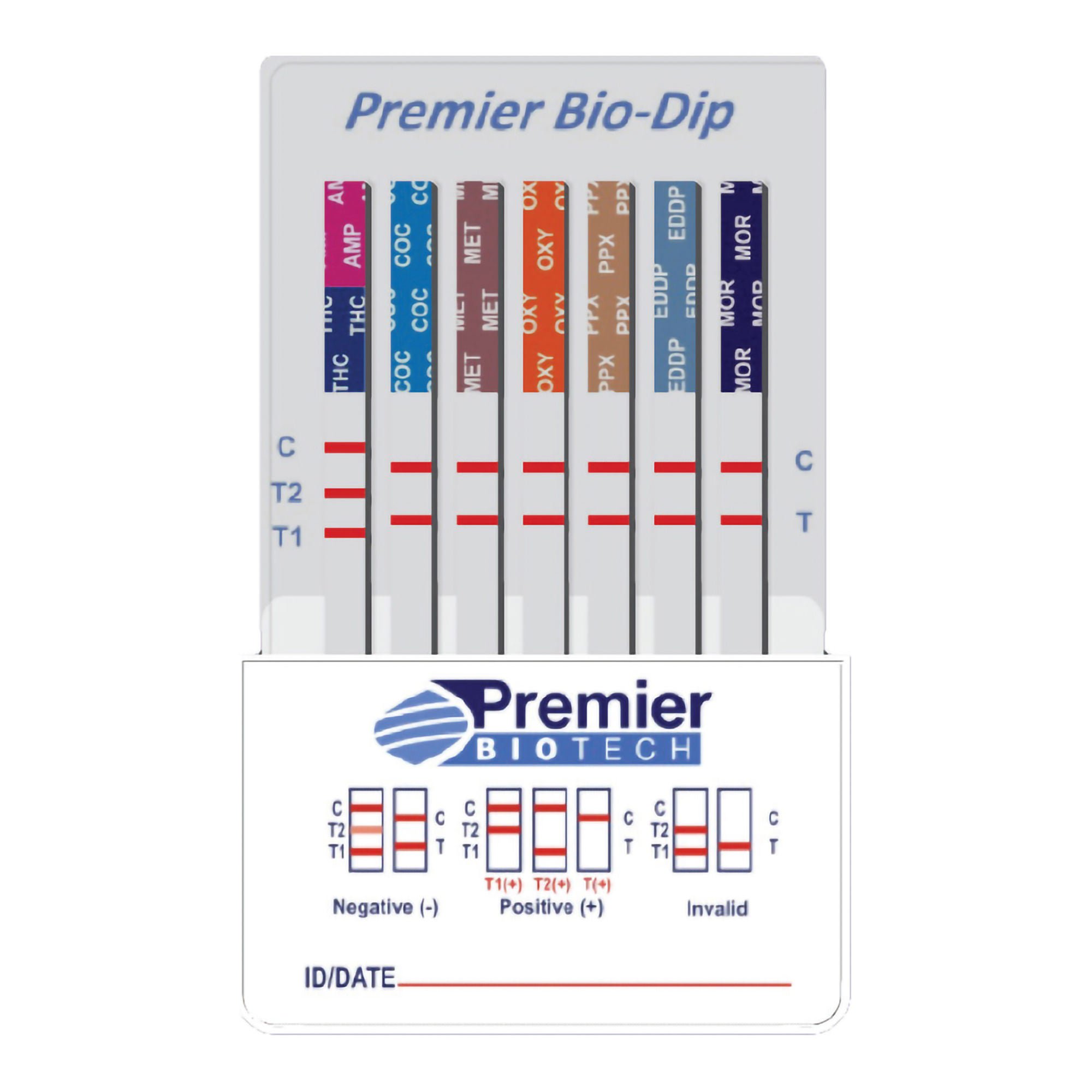 Premier Biotech - PDA-13CW-LC Bio-Dip™ 13-Drug Panel Drugs of Abuse Test Kit