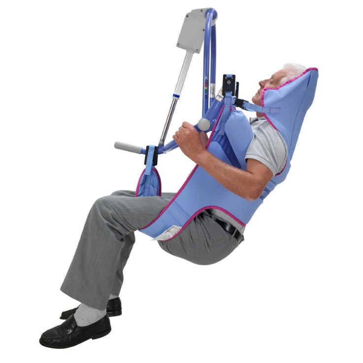 Arjo Inc - MAA4031M-L-L1 Toileting Sling 4 Point Cradle With Head Support Clip Attachment Large 600 lbs. Weight Capacity