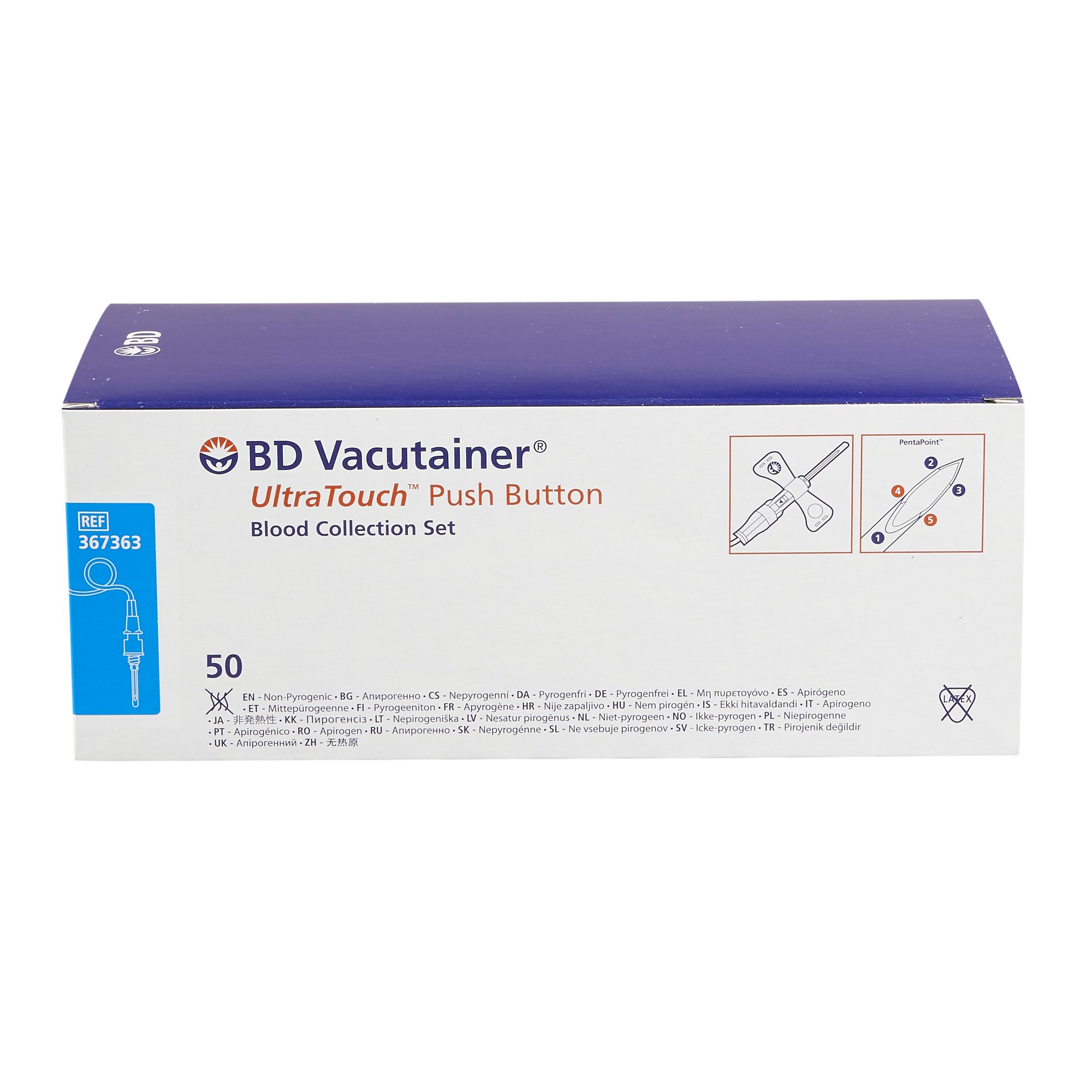 BD Vacutainer UltraTouch Push Button Blood Collection Set 367363 by BD