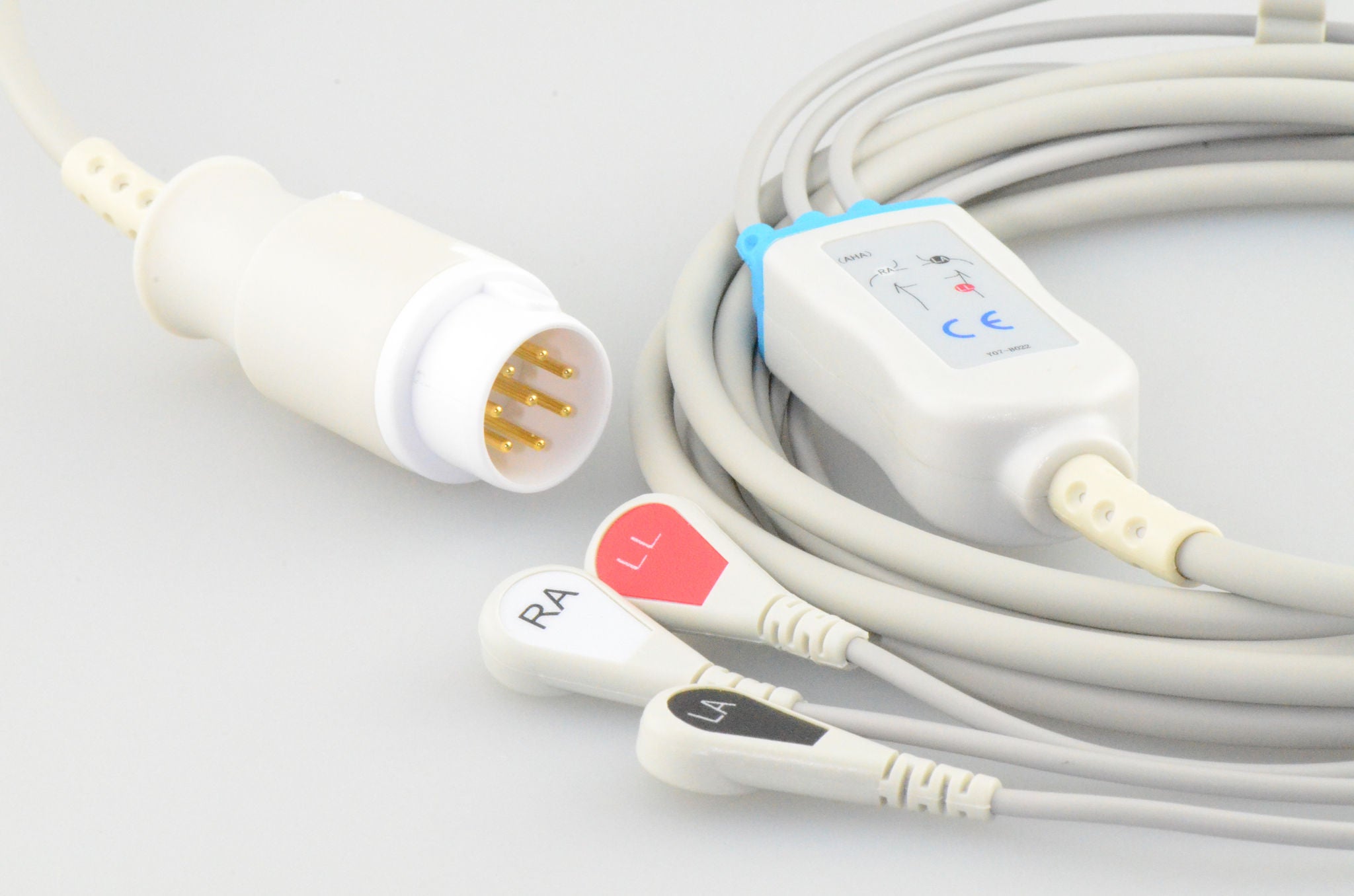Sage Services Group - A08R-03S Lead Set 3-Leads, Snap-Leads, One Piece For HP Codemaster XL+ Defibrillator Monitor