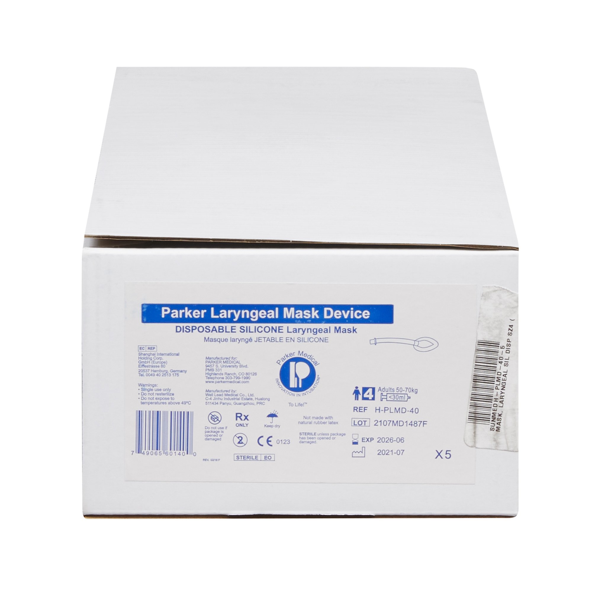 Salter Labs Laryngeal Mask H-PLMD-40-5 by Sun Med