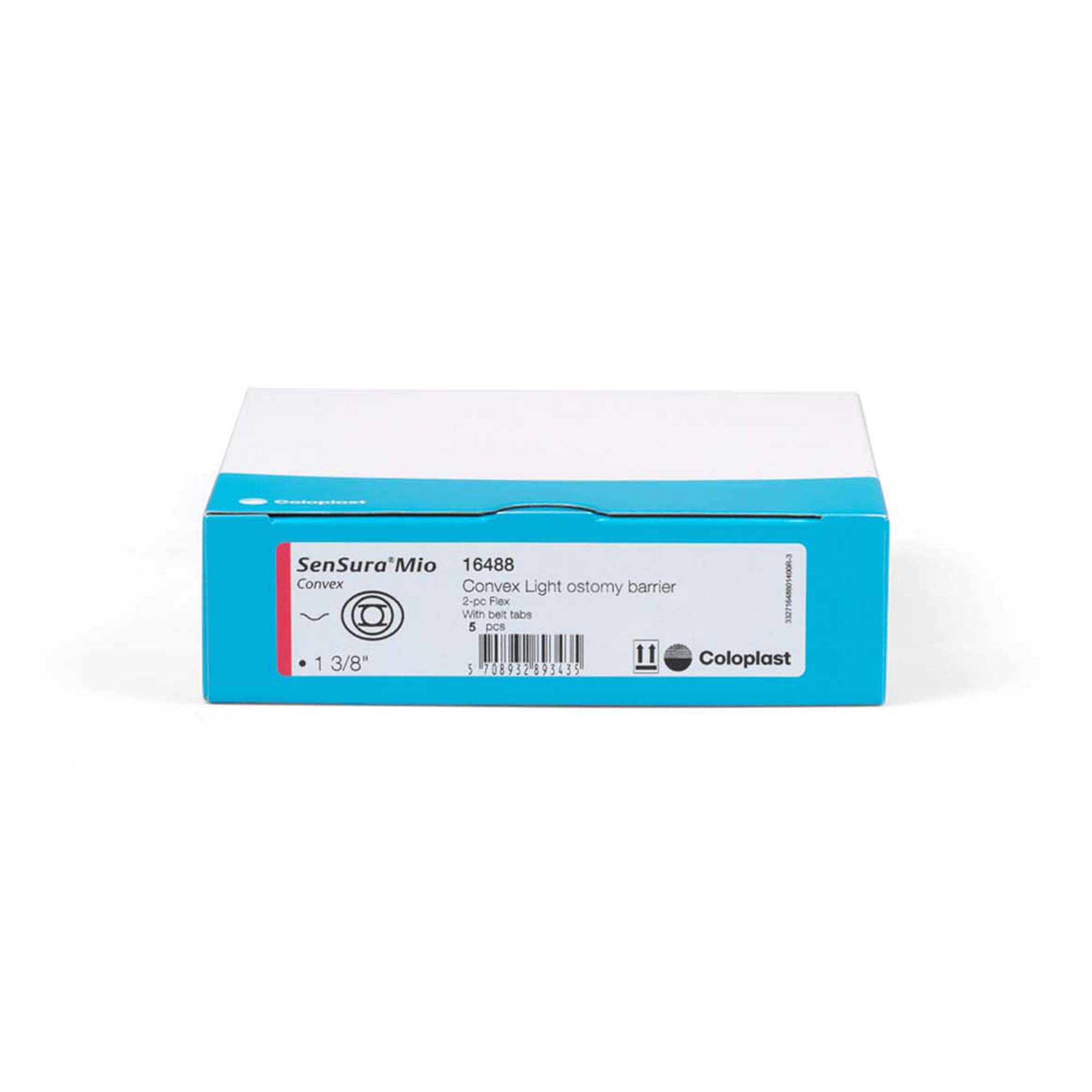 Coloplast 16488 - SenSura® Mio Convex Flex Ostomy Barrier, 35 mm Stoma Opening, Red Color Match - 5/Box