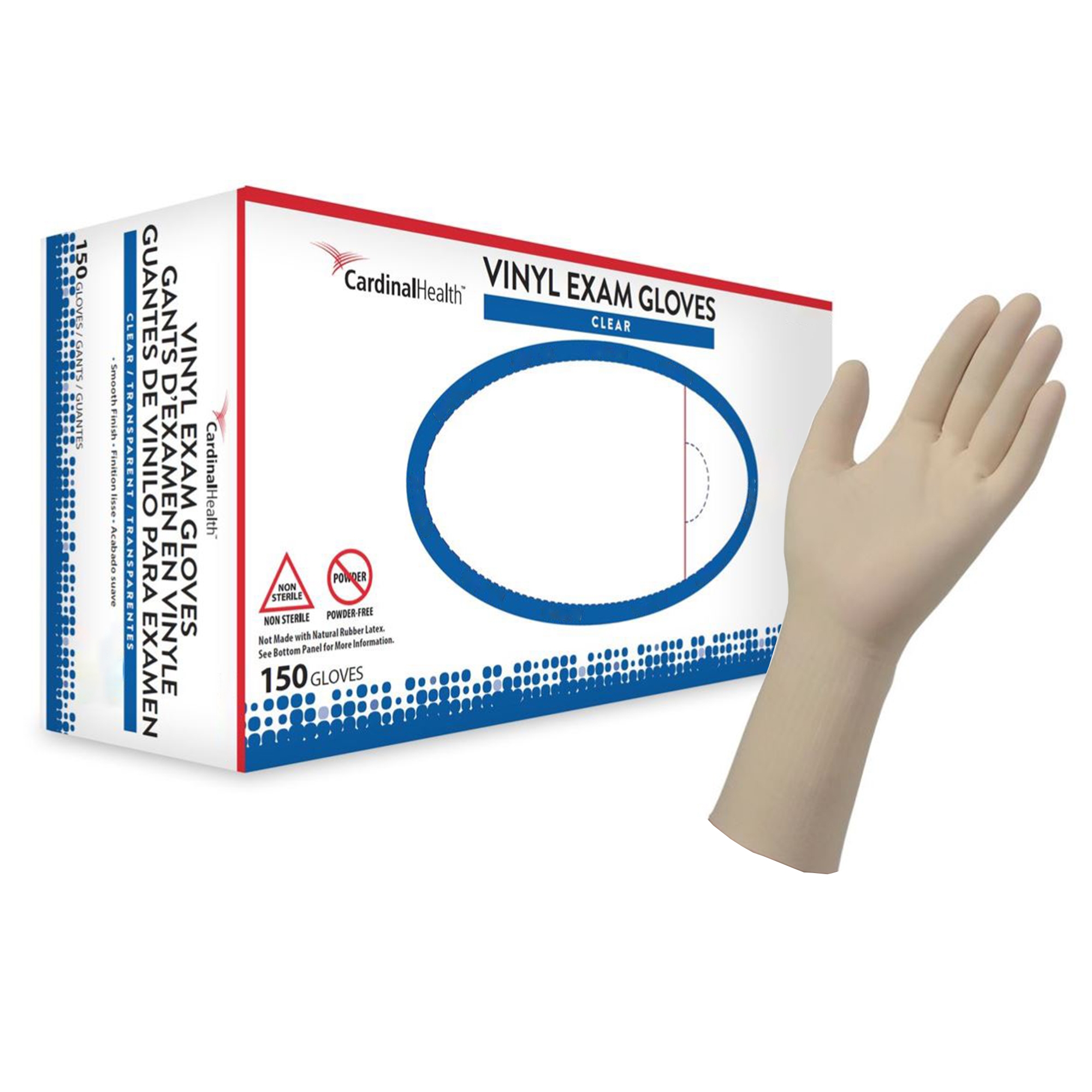 Cardinal - 8888DOTP Esteem™ Vinyl Exam Glove
