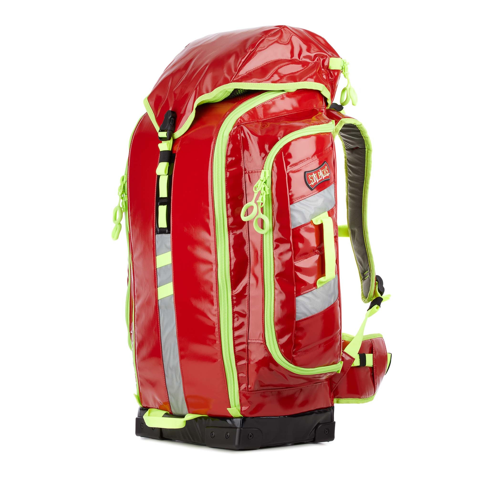 StatPacks Inc - G35006RE Medical Backpack Statpacks G3 Backup Red Urethane-Coated Tarpaulin 25 H X 18 W X 8.5 D Inch