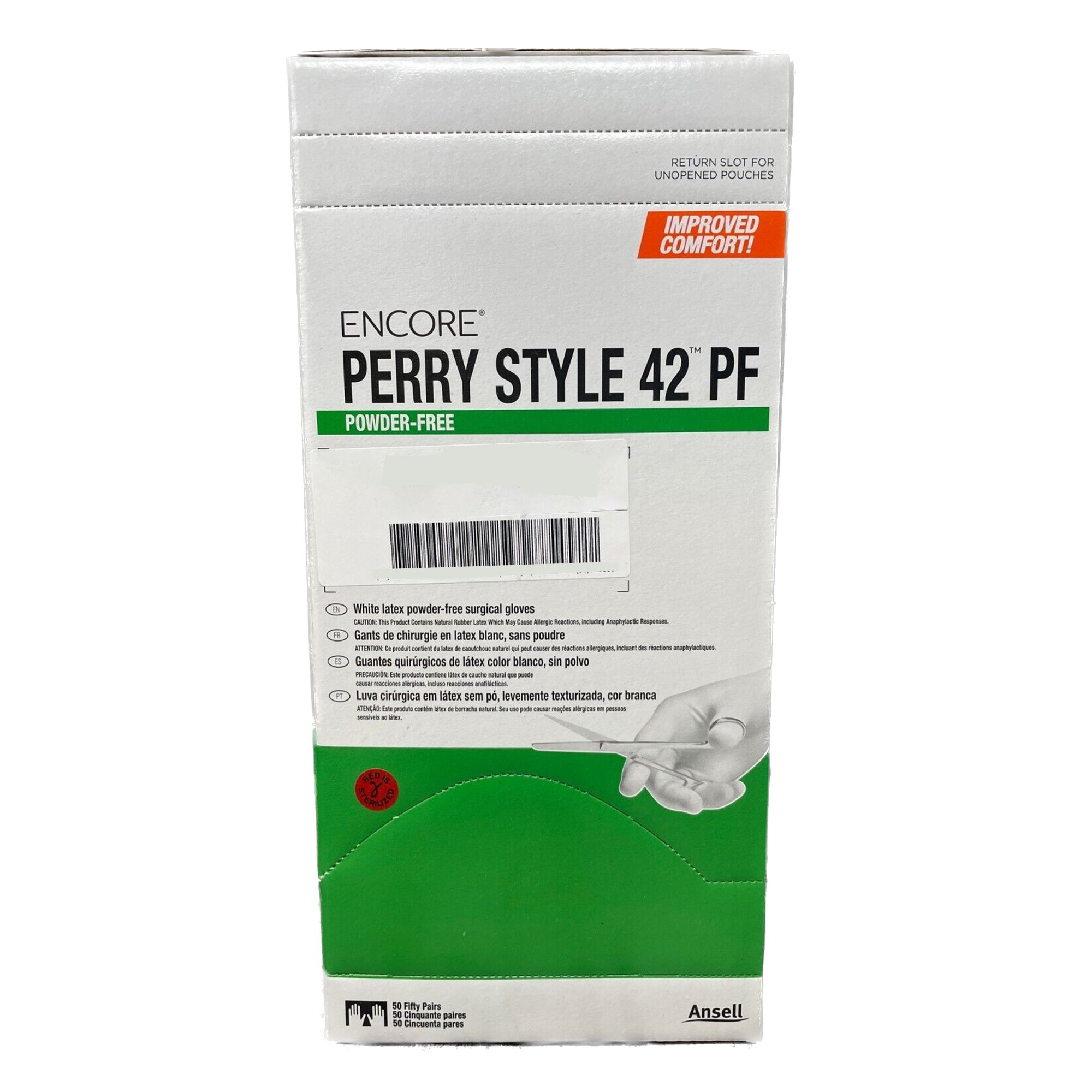 ENCORE Perry Style 42 PF Surgical Glove 5711107PF by Ansell
