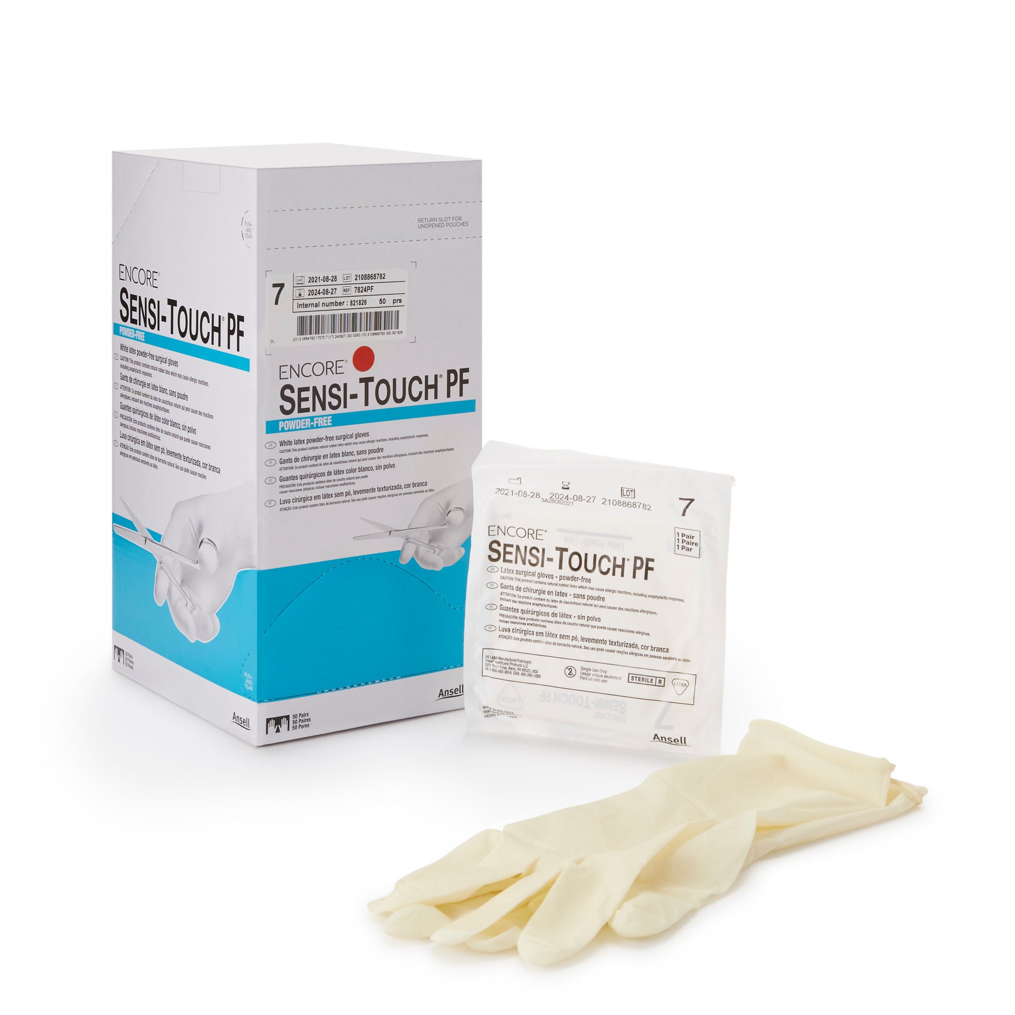 Ansell - 7824PF Encore® Sensi-Touch® PF Latex Surgical Glove
