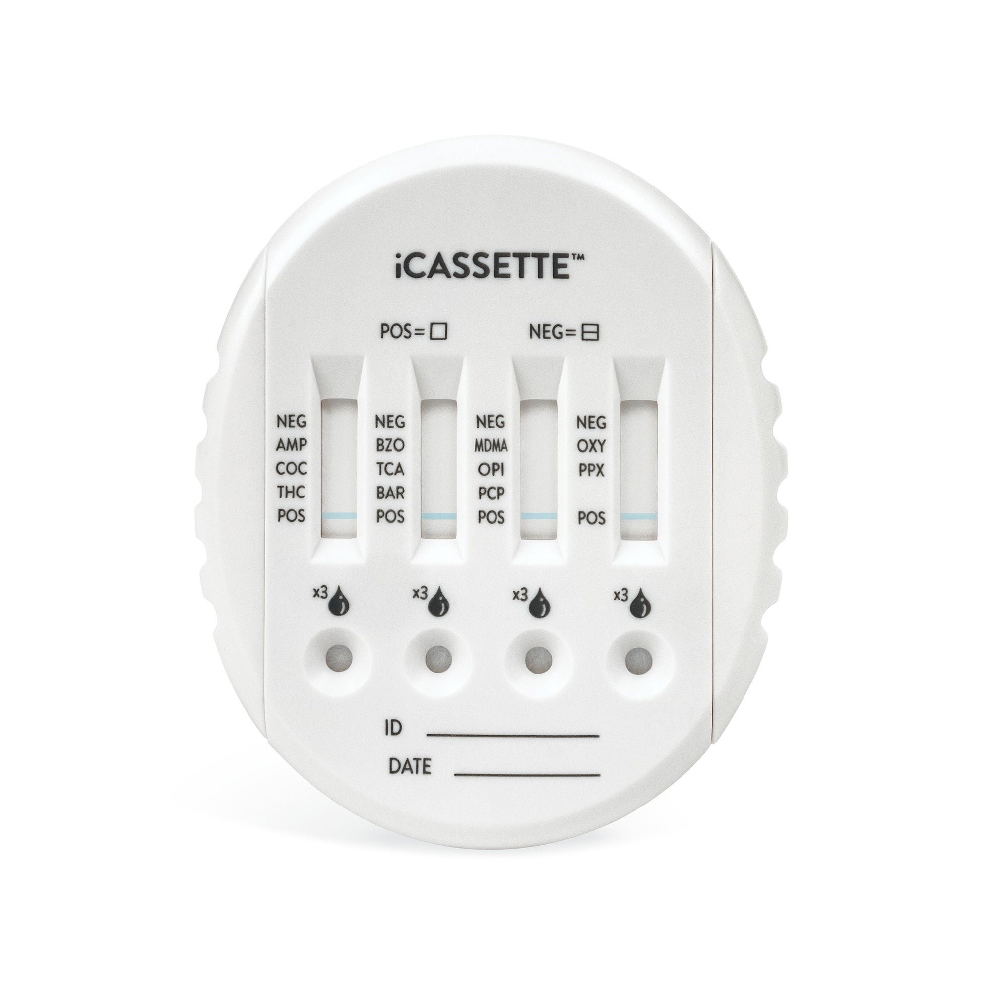 Abbott Rapid Dx North America LLC - DOA-1105-021 Drugs of Abuse Test Kit iCassette™ AMP, BAR, BZO, COC, mAMP/MET, MDMA, MTD, OPI, PCP, THC 25 Tests CLIA Non-Waived