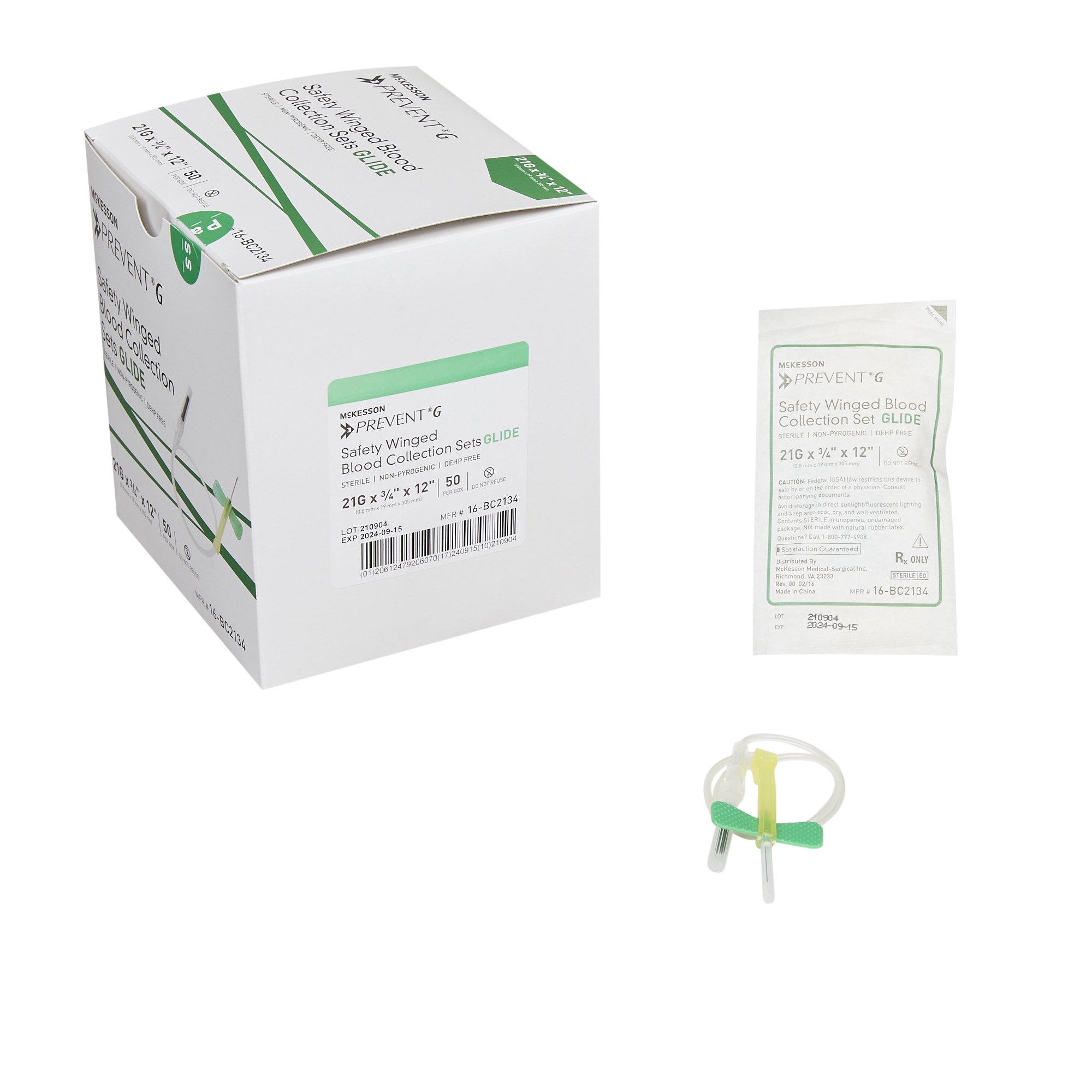 McKesson Brand - 16-BC2134 McKesson Prevent® G Blood Collection Set