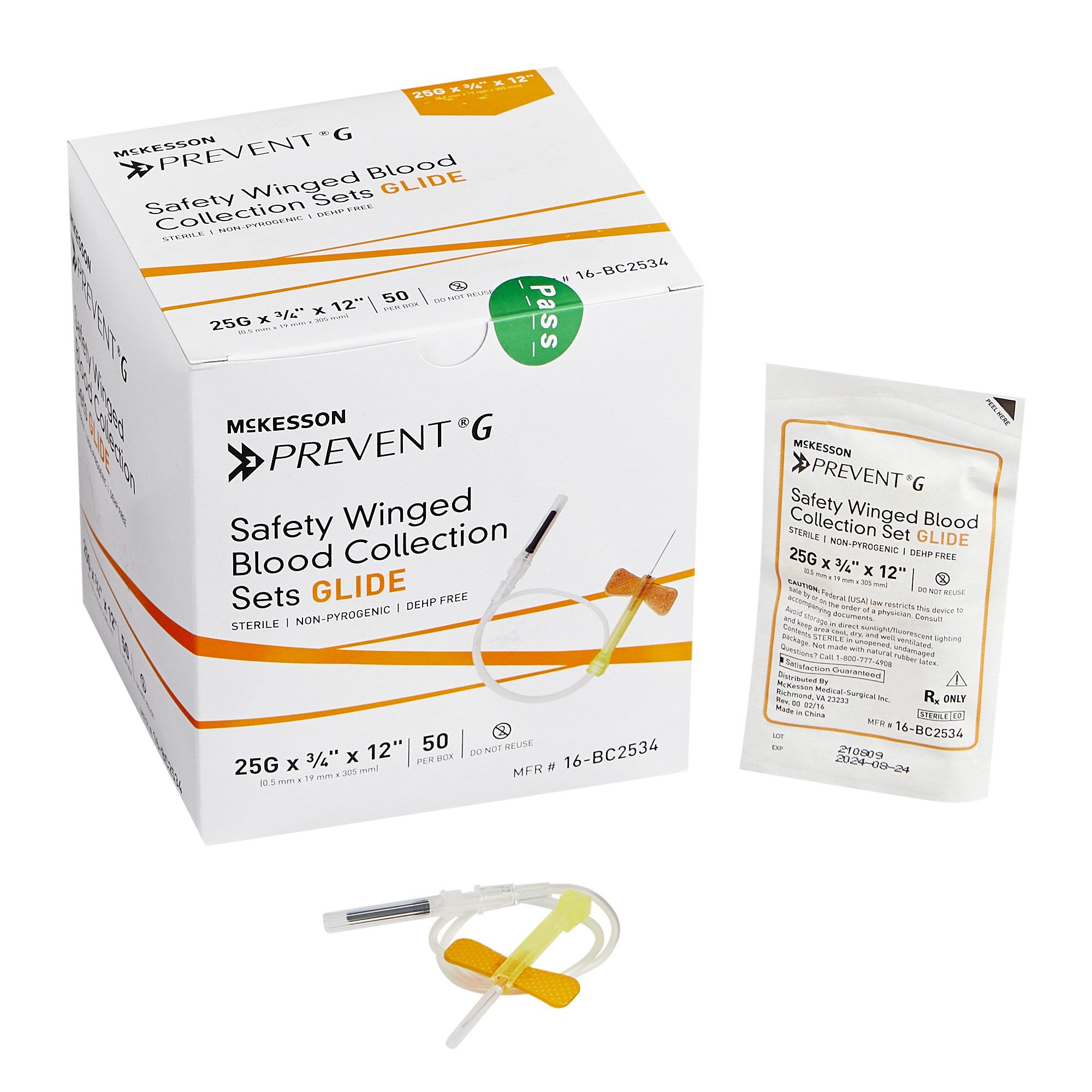 McKesson Brand - 16-BC2534 McKesson Prevent® G Blood Collection Set