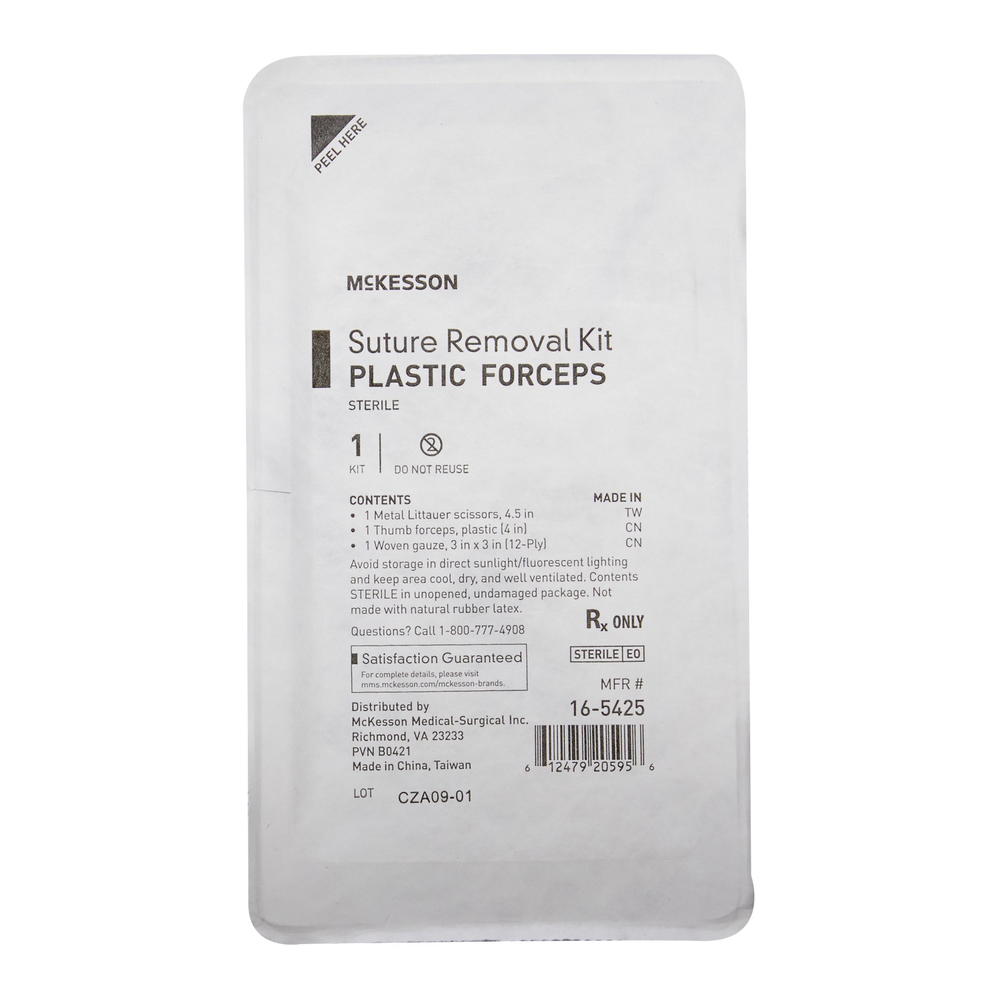 McKesson Brand 16-5425 - McKesson Suture Removal Kit - 1/Each, 50/Case