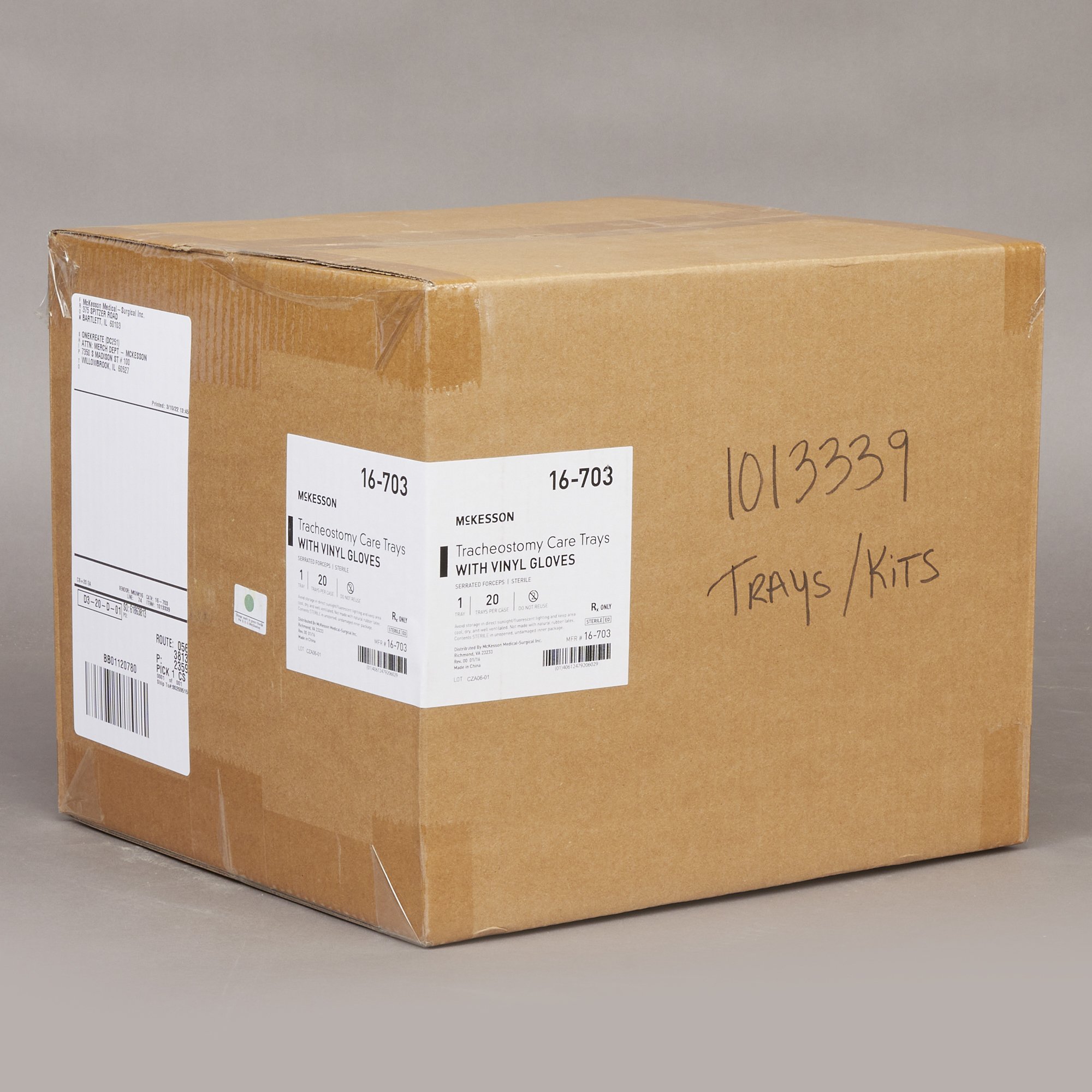 McKesson Brand 16-703 - McKesson Tracheostomy Care Tray - 1/Each