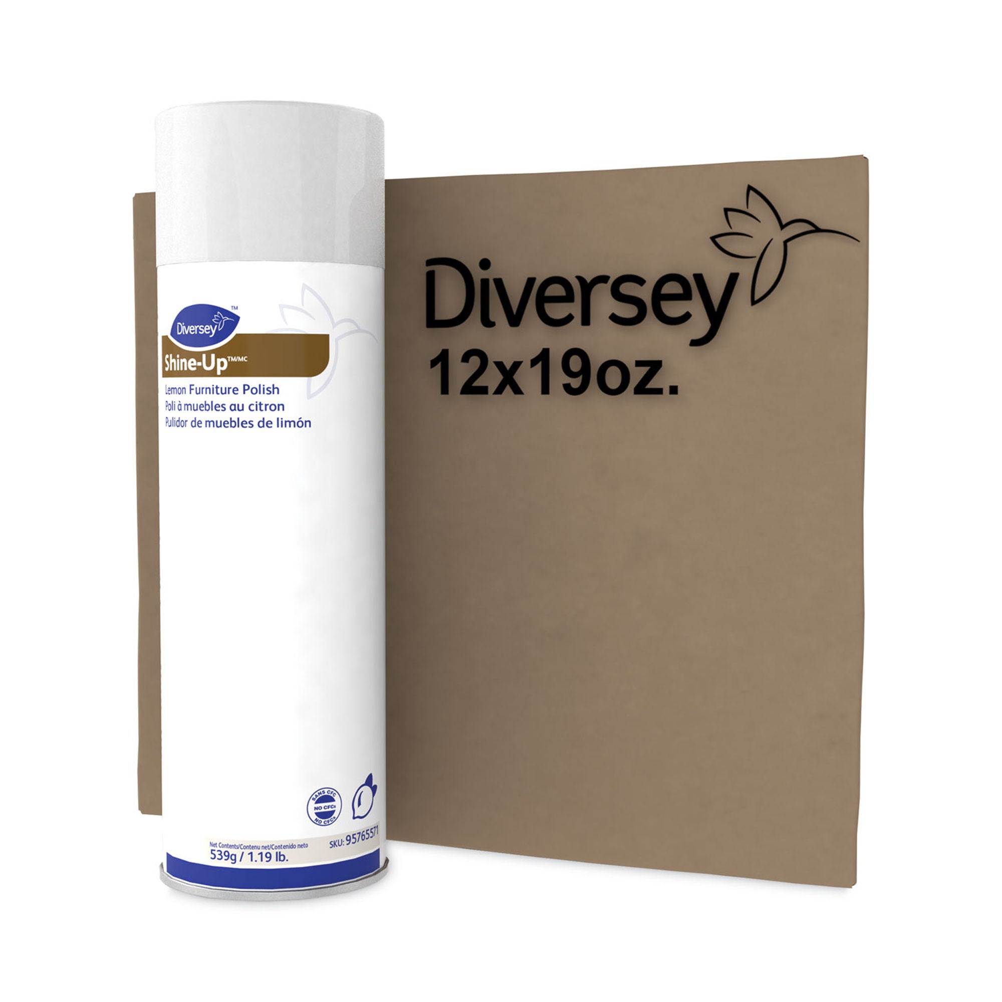 Essendant Co-United Stationers - DVO95765571 Furniture Polish Diversey™ Shine-Up™ Aerosol Spray Liquid 13.8 oz. Can Lemon Scent NonSterile