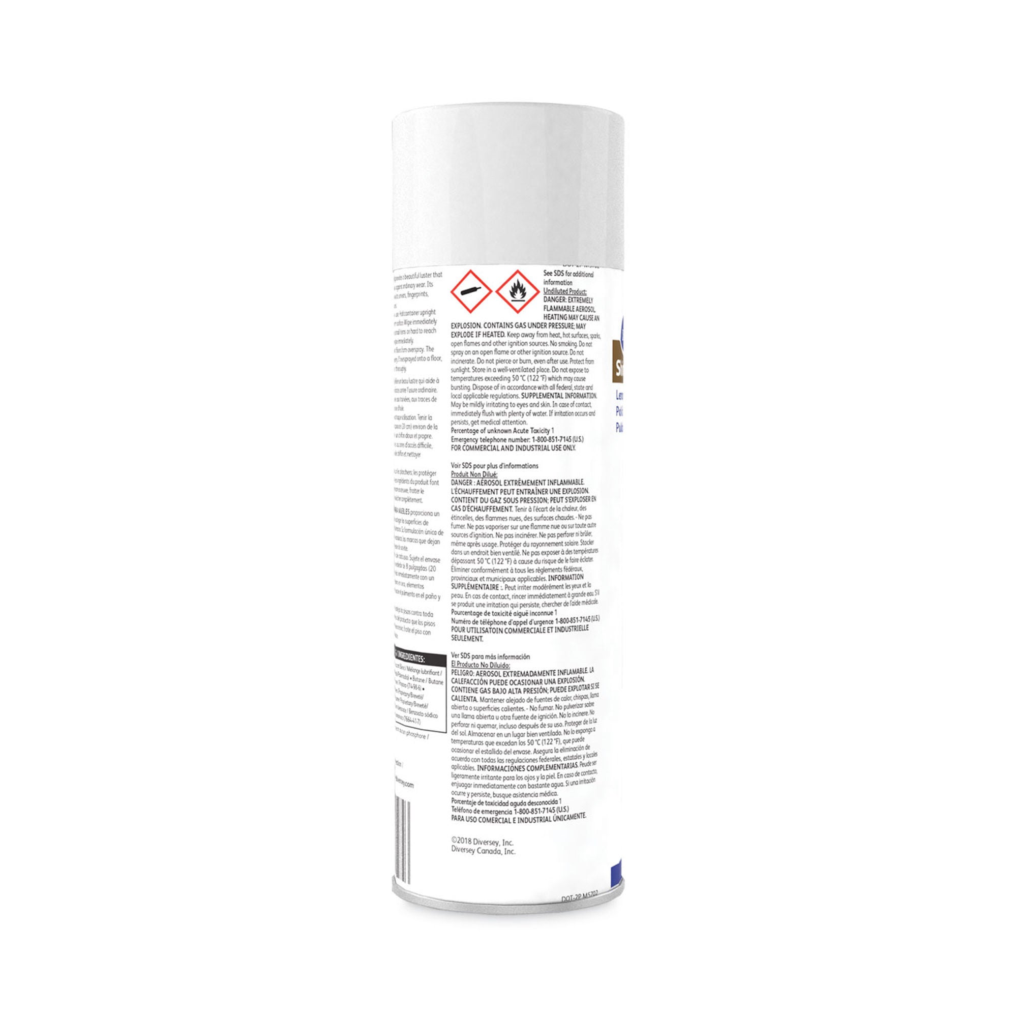 Essendant Co-United Stationers - DVO95765571 Furniture Polish Diversey™ Shine-Up™ Aerosol Spray Liquid 13.8 oz. Can Lemon Scent NonSterile