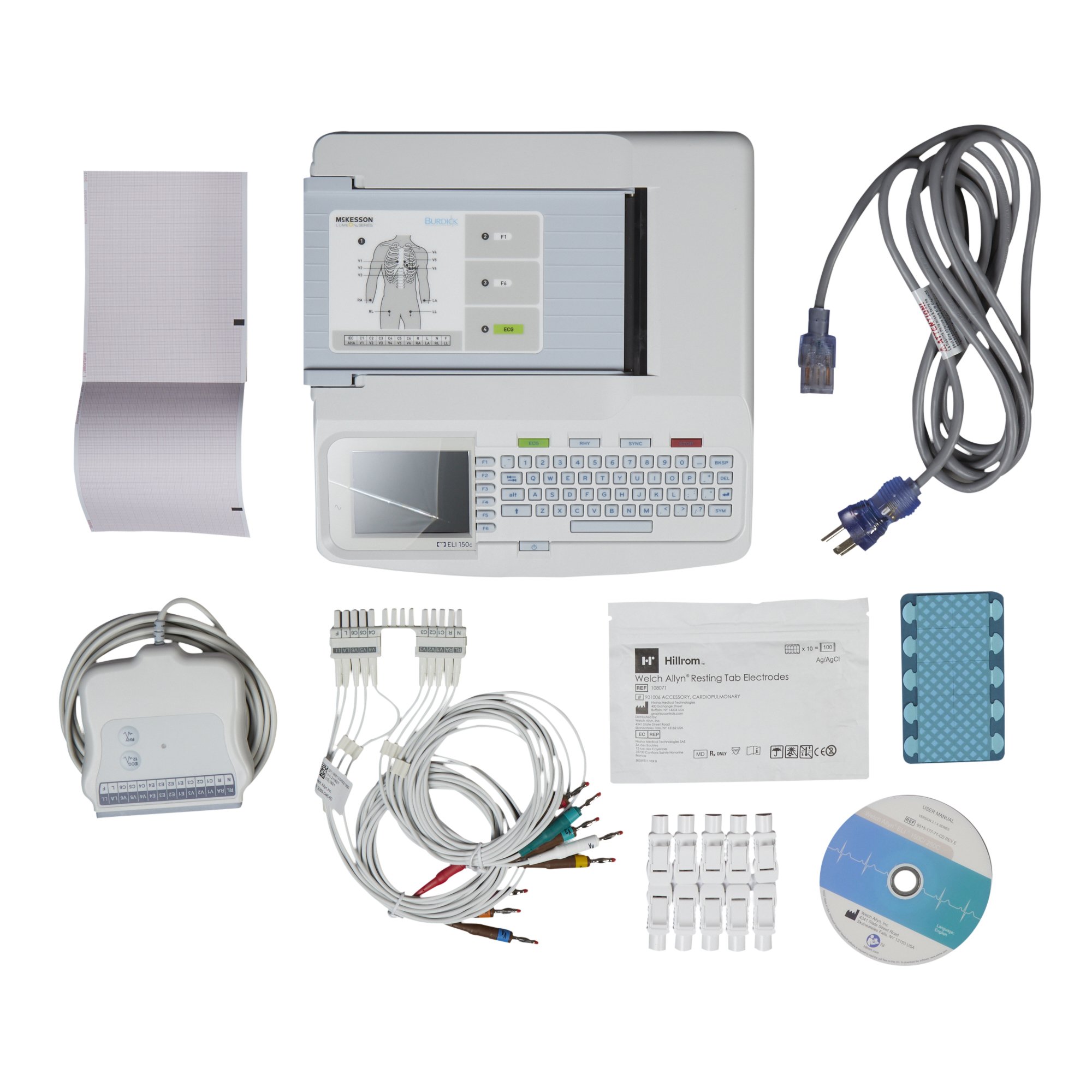 McKesson Brand MLBUR150C-C1X - McKesson LUMEON™ and Burdick Resting ECG Machine - 1/Each