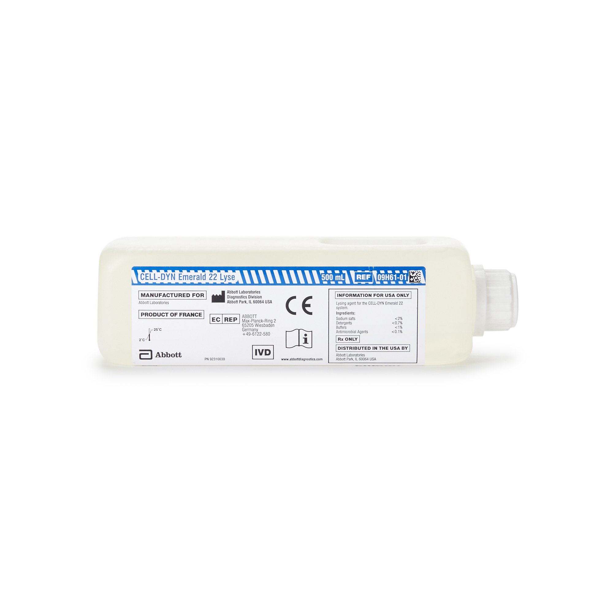 Abbott 09H6101 - Cell-Dyn® Emerald Hematology Reagent, Lysis - 1/Each